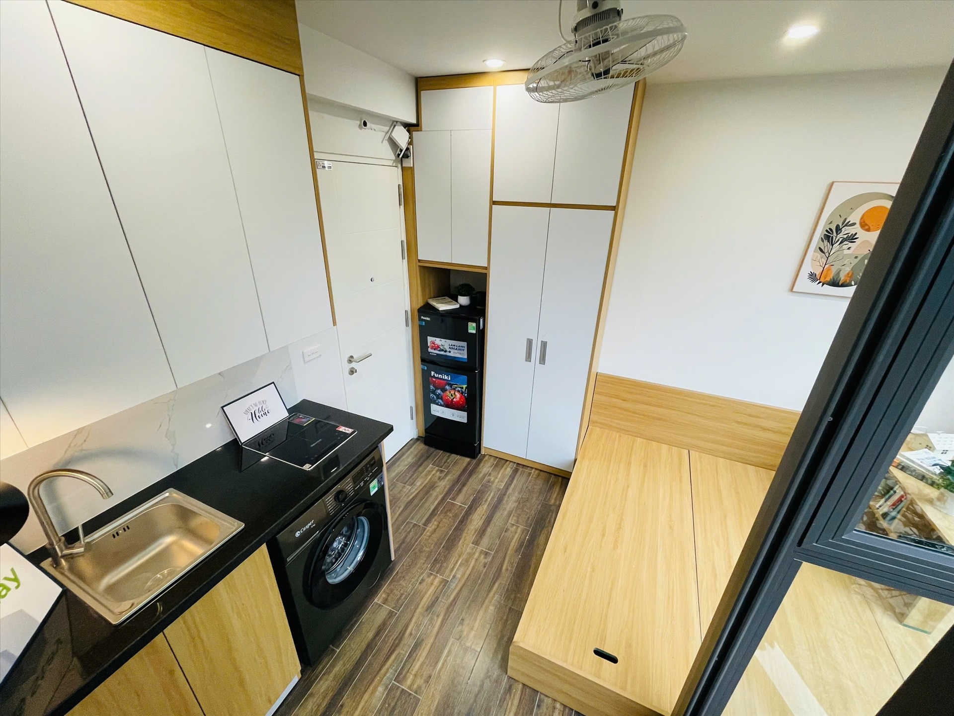 Phòng trọ Studio 18m2 tại Airstay Lê Đức Thọ - Nam Từ Liêm - Phòng ngủ