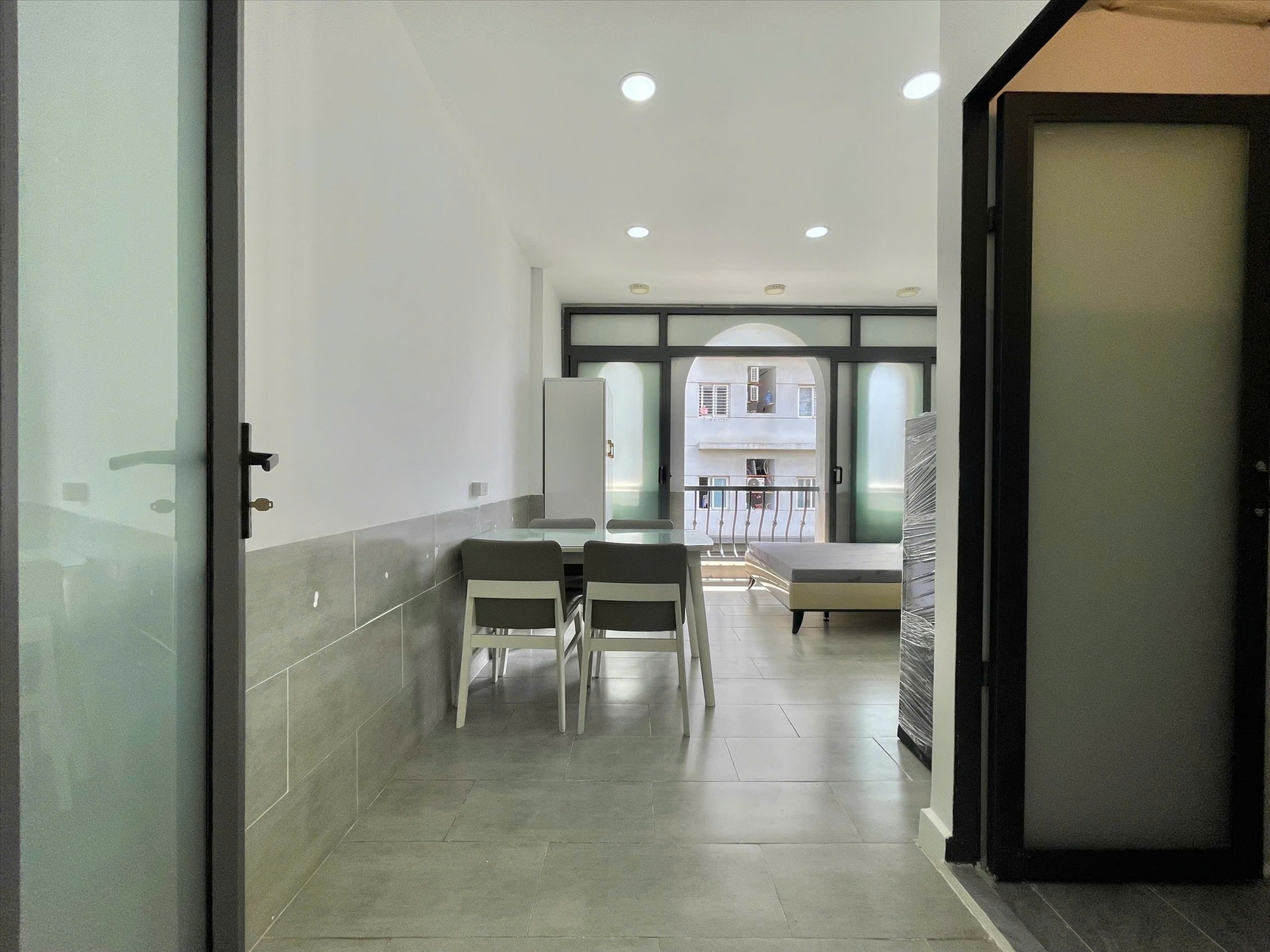 Phòng trọ Studio 25m2 tại Bhome Nguyễn Văn Thương - Bình Thạnh - Phòng ngủ