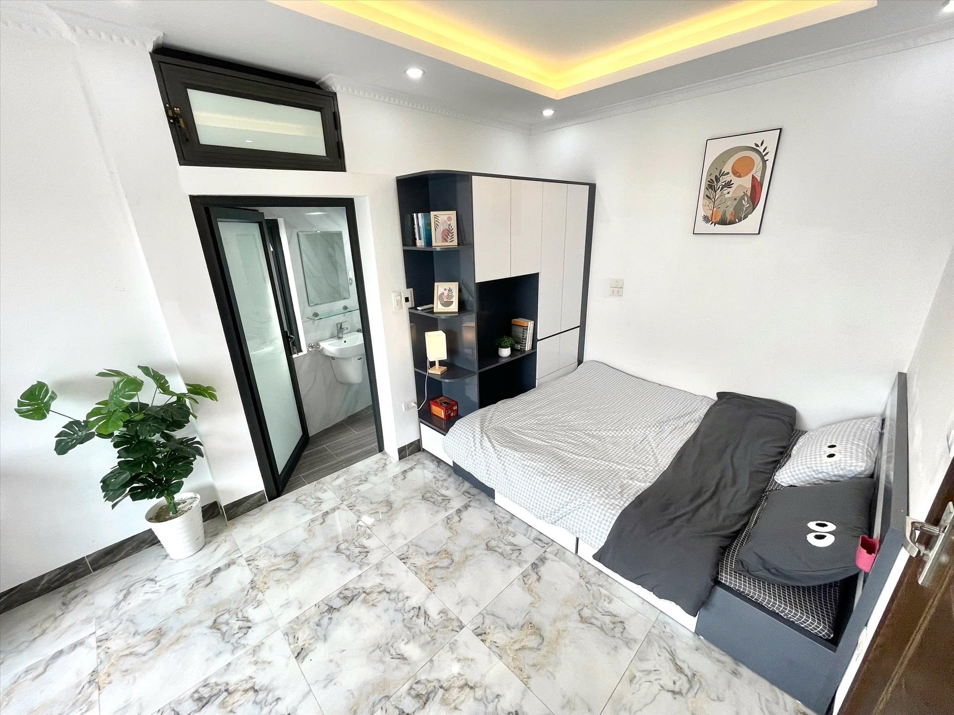 Phòng trọ Studio 25m2 tại Airstay Đại La - Hai Bà Trưng - Phòng ngủ