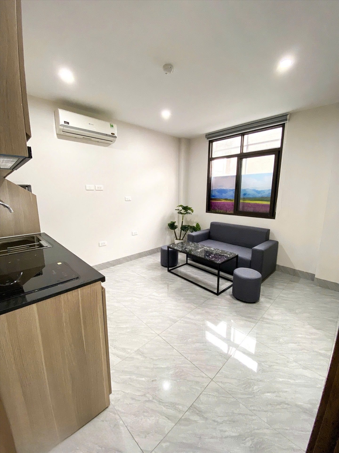 Phòng trọ 1 Phòng ngủ 30m2 tại RenHouse Mễ Trì Thượng - Nam Từ Liêm - Phòng khách