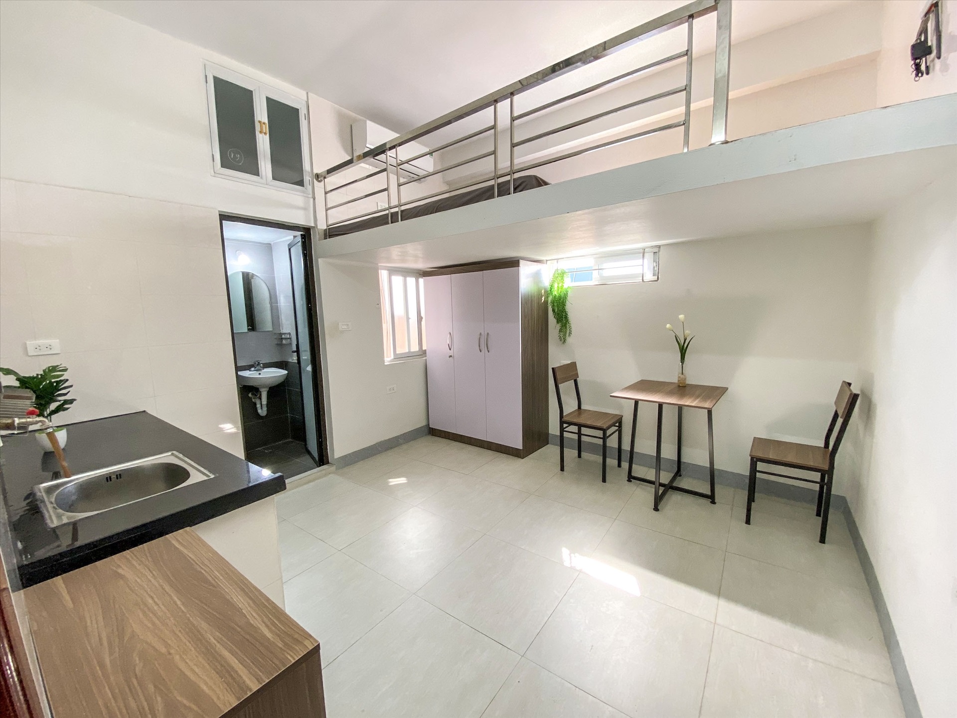 Phòng trọ Duplex 20m2 tại RenHouse 3 Mỹ Đình - Nam Từ Liêm - Phòng khách