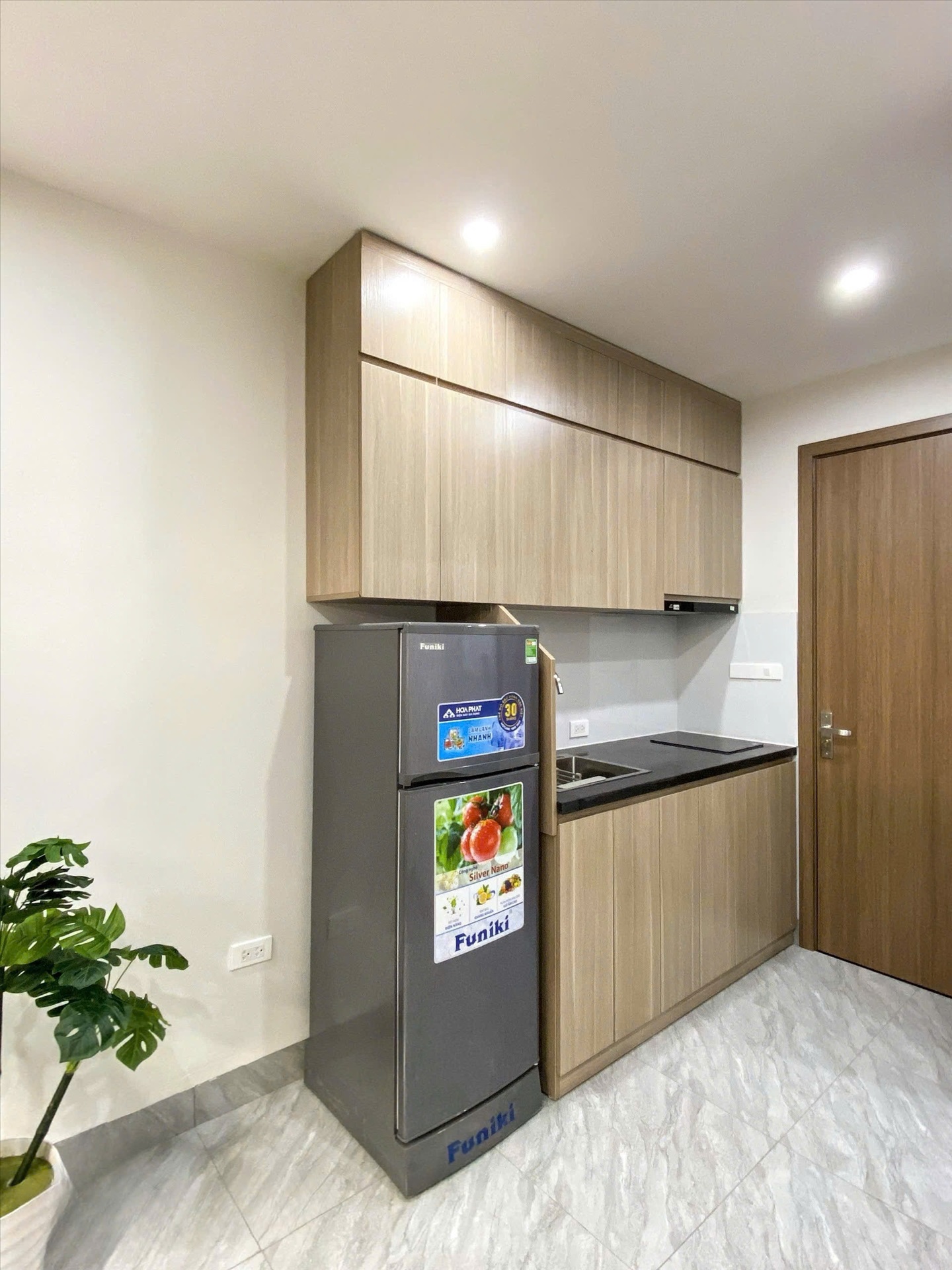 Phòng trọ Studio 26m2 tại RenHouse Mễ Trì Thượng - Nam Từ Liêm - Phòng bếp