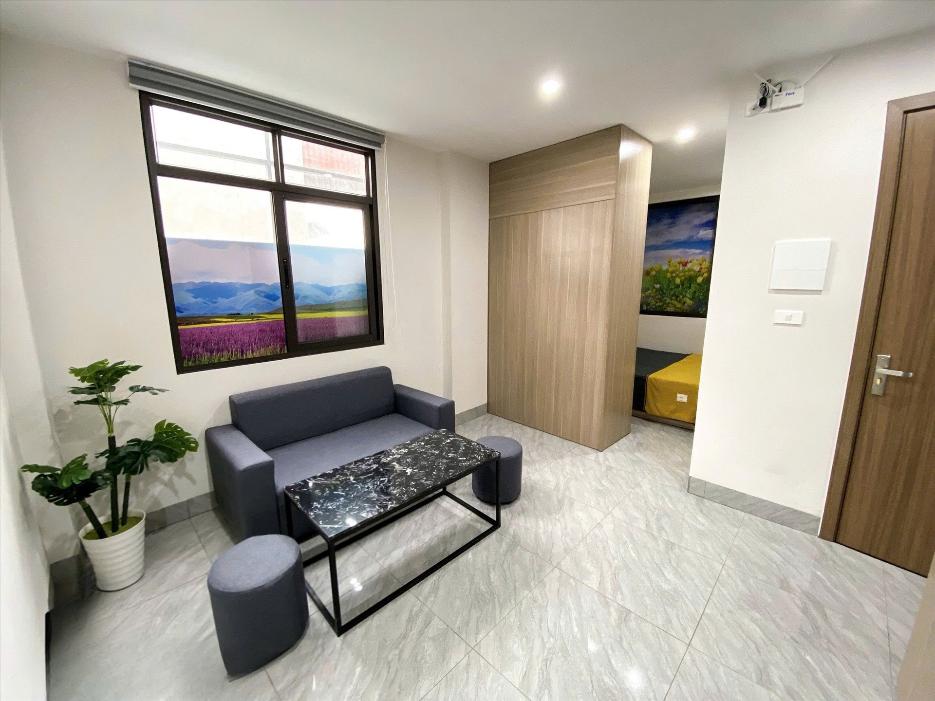 Phòng trọ 1 Phòng ngủ 30m2 tại RenHouse Mễ Trì Thượng - Nam Từ Liêm - Phòng khách