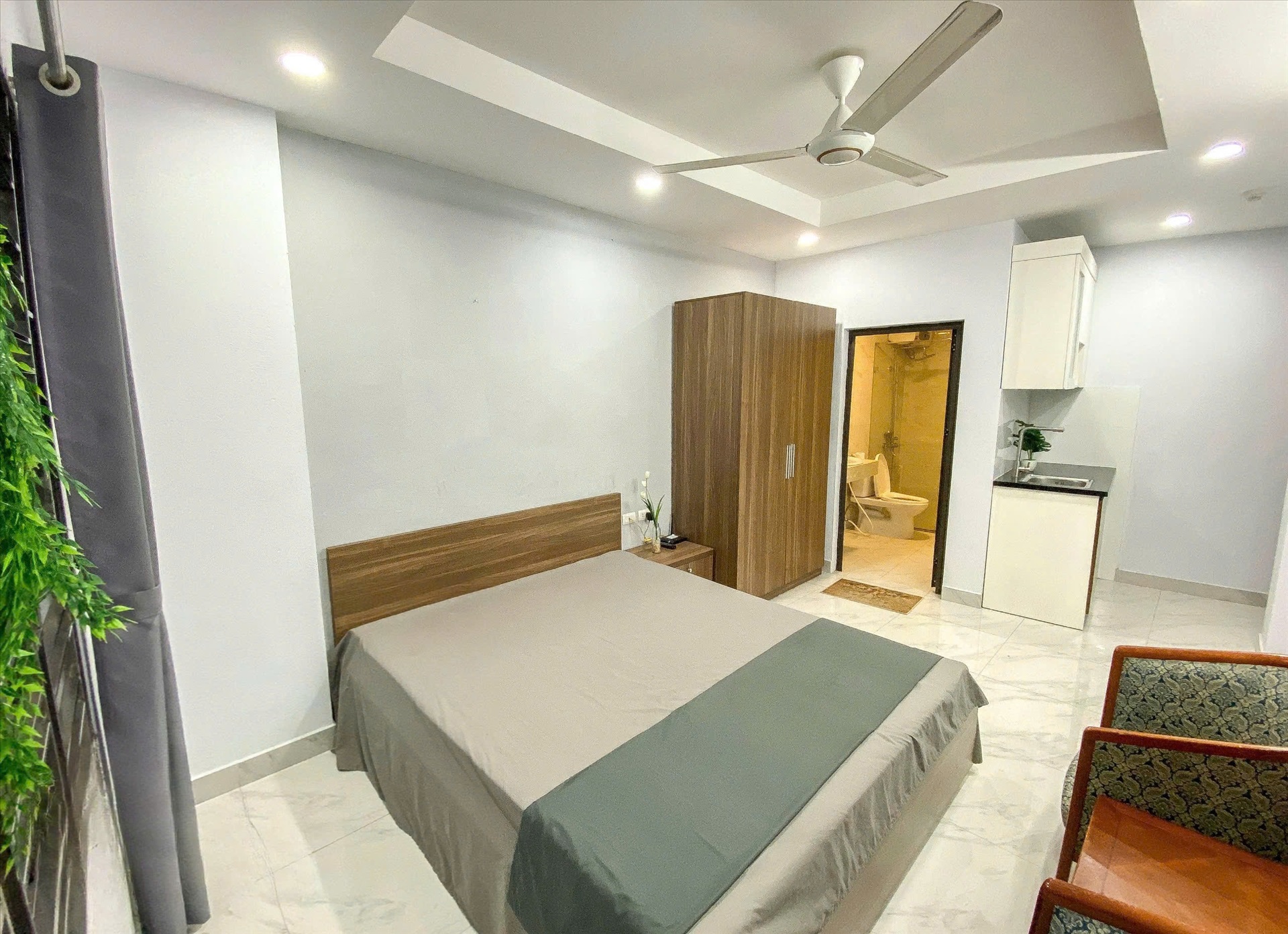 Phòng trọ Studio 28m2 tại RenHouse Đình Thôn - Nam Từ Liêm - Phòng ngủ