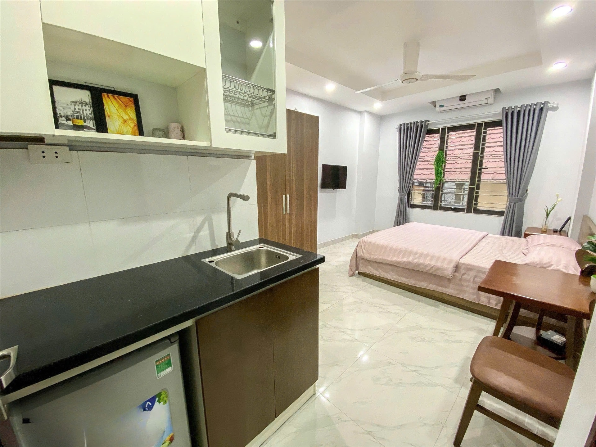 Phòng trọ Studio 28m2 tại RenHouse Đình Thôn - Nam Từ Liêm - Phòng bếp