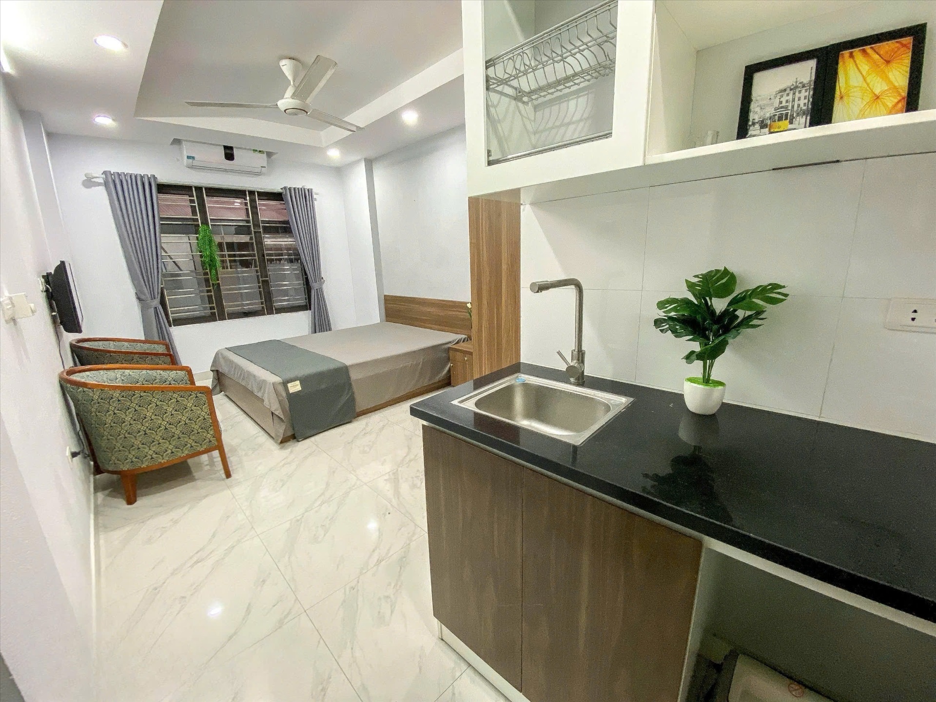 Phòng trọ Studio 28m2 tại RenHouse Đình Thôn - Nam Từ Liêm - Phòng bếp