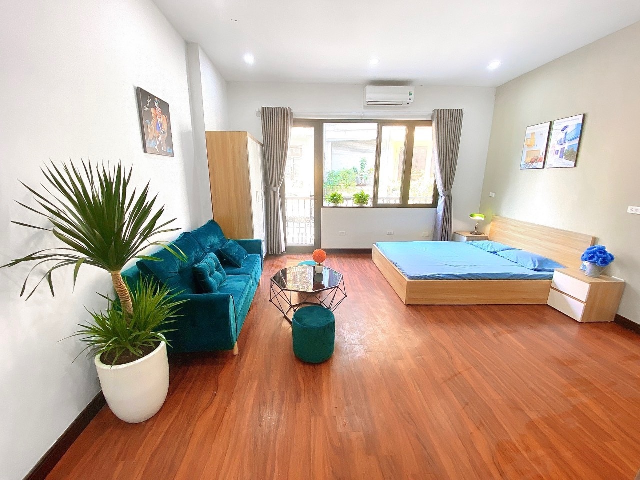 Phòng trọ Studio 30m2 tại Blue Homes Đốc Ngữ - Ba Đình - Phòng khách