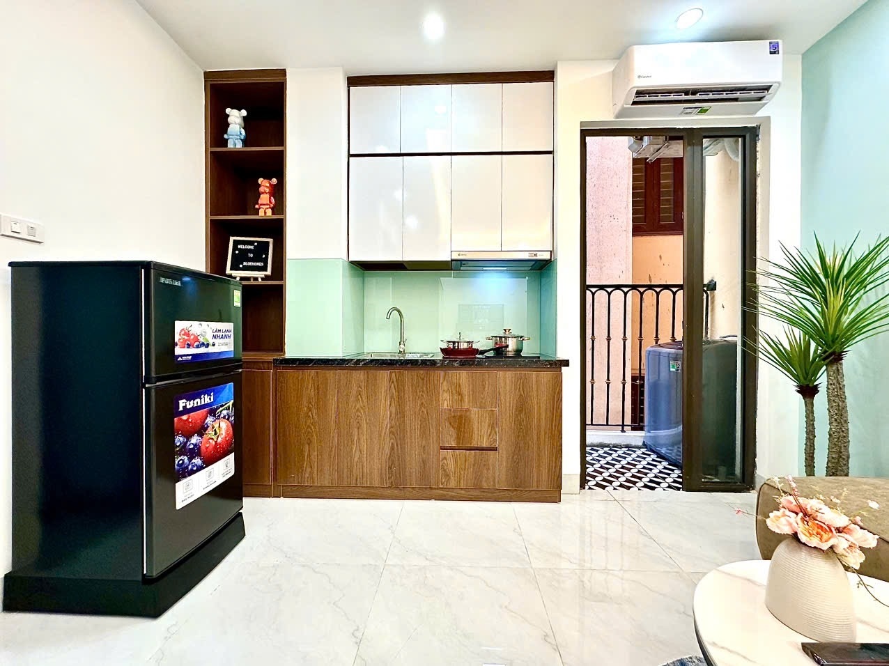 Phòng trọ Studio 35m2 tại Blue Homes Tam Đa - Tây Hồ - Phòng bếp