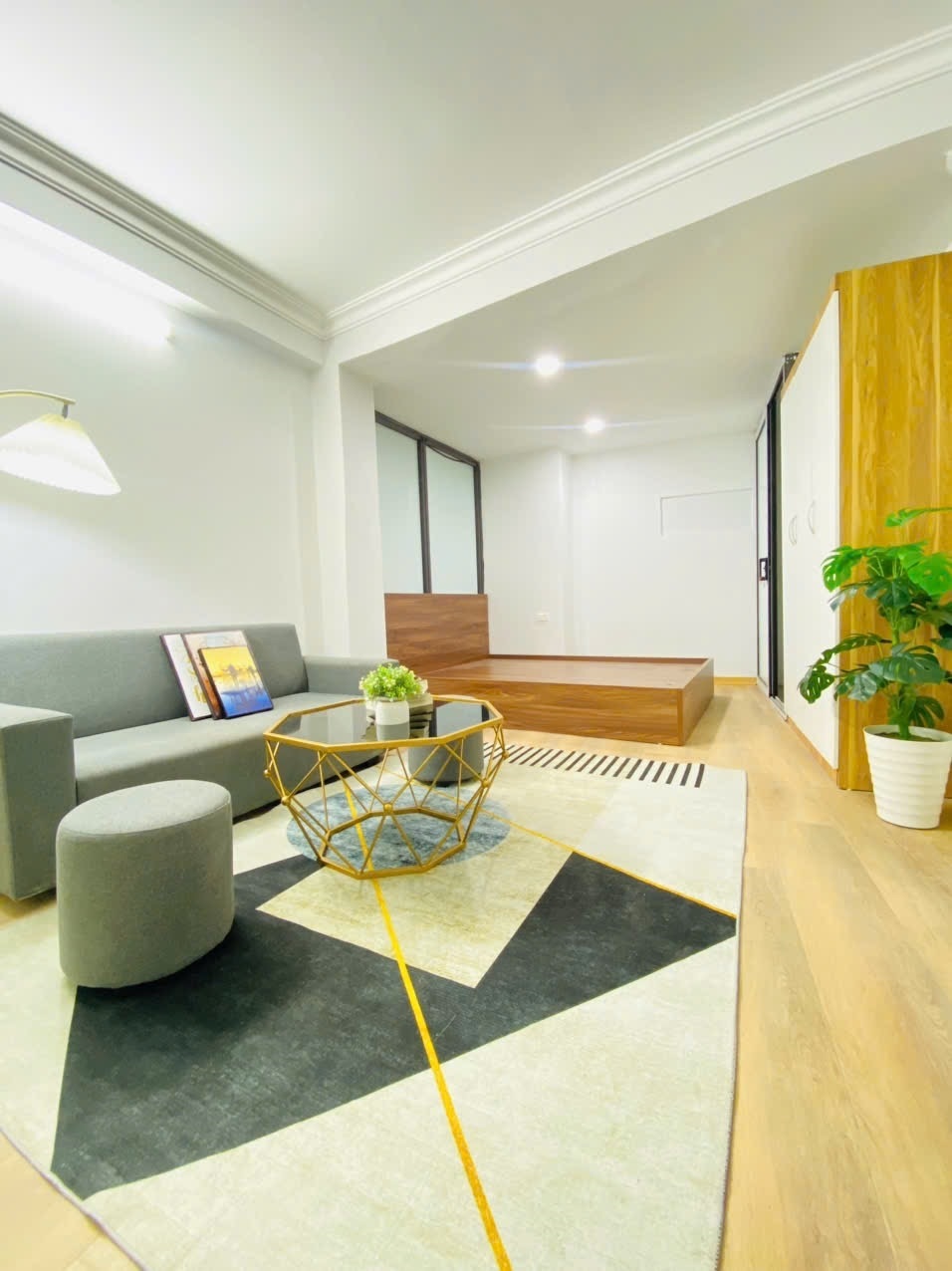 Phòng trọ Studio 28m2 tại VNFI House Phùng Khoang - Nam Từ Liêm - Phòng khách