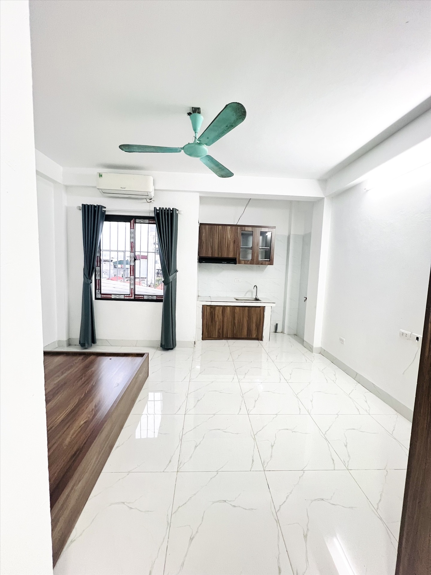 Phòng trọ Studio 25m2 tại VNFI House Đại Linh - Nam Từ Liêm - Phòng bếp