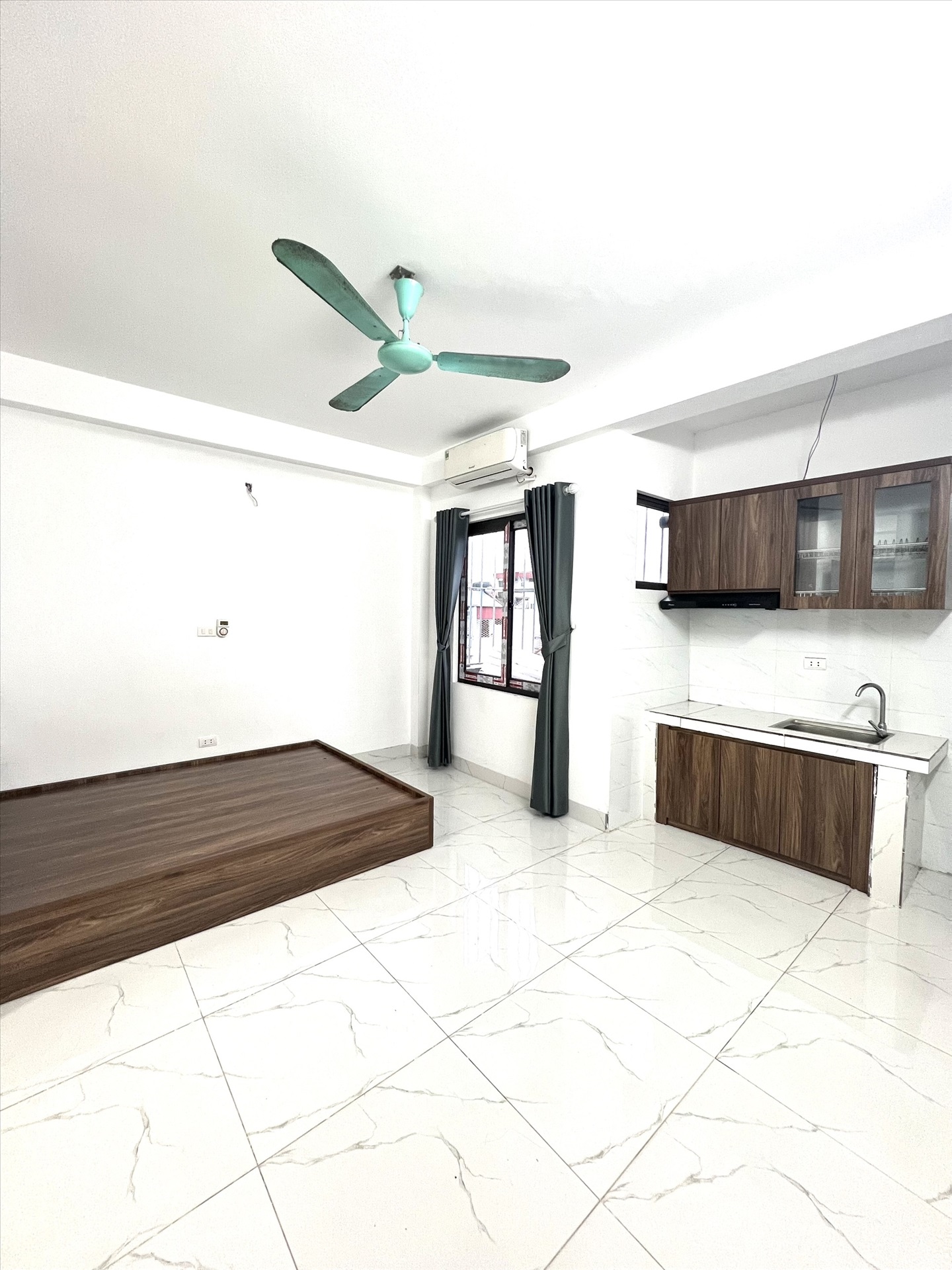 Phòng trọ Studio 25m2 tại VNFI House Đại Linh - Nam Từ Liêm - Phòng bếp
