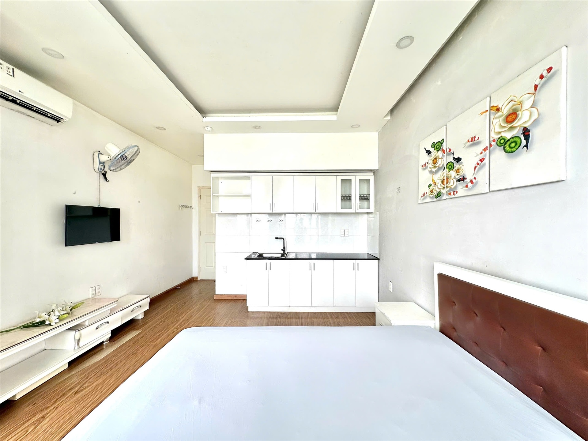 Phòng trọ Studio 30m2 tại GoHome Âu Dương Lân - Quận 8 - Phòng ngủ