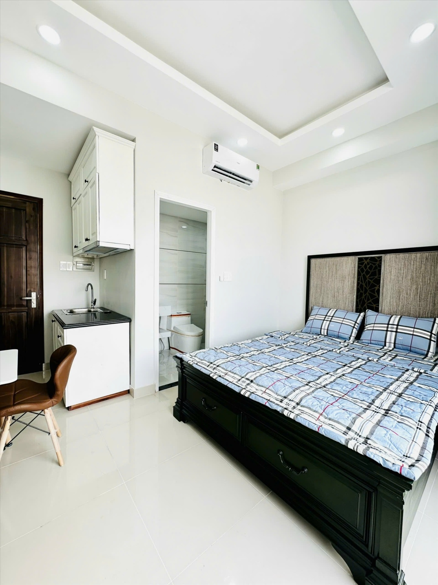 Phòng trọ Studio 30m2 tại Diamond House Bạch Đằng - Bình Thạnh - Phòng ngủ