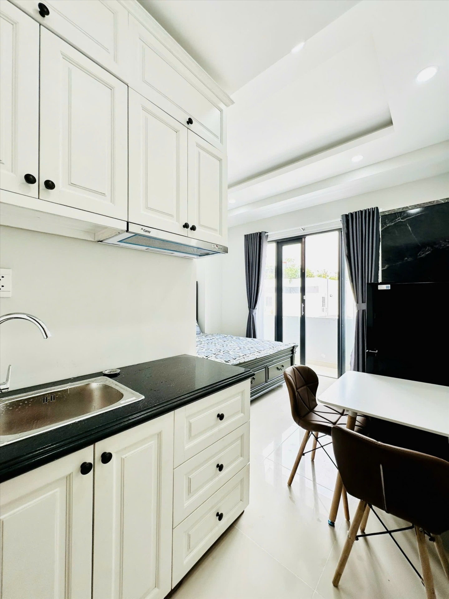 Phòng trọ Studio 30m2 tại Diamond House Bạch Đằng - Bình Thạnh - Phòng bếp