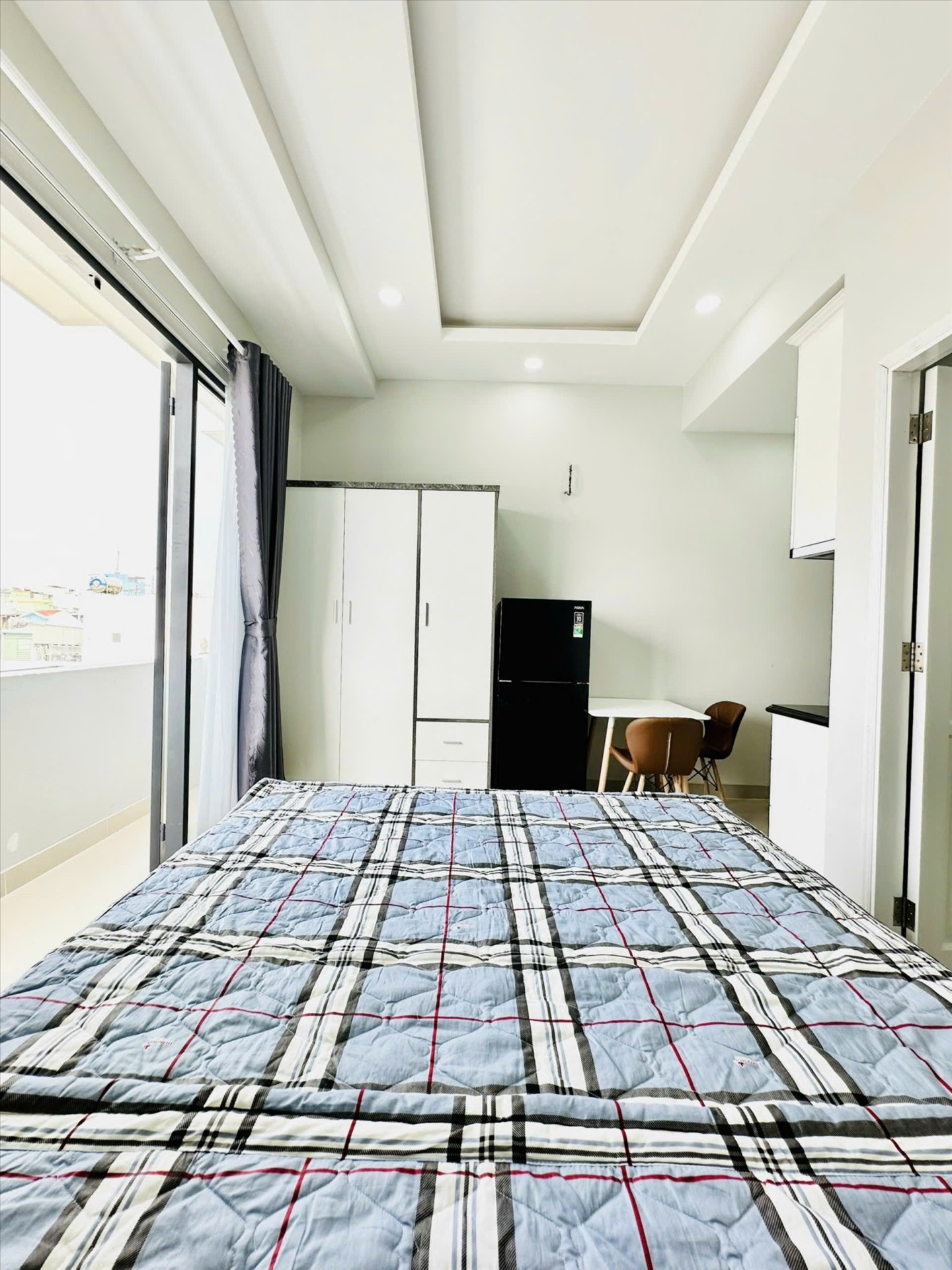 Phòng trọ Studio 30m2 tại Diamond House Bạch Đằng - Bình Thạnh - Phòng ngủ