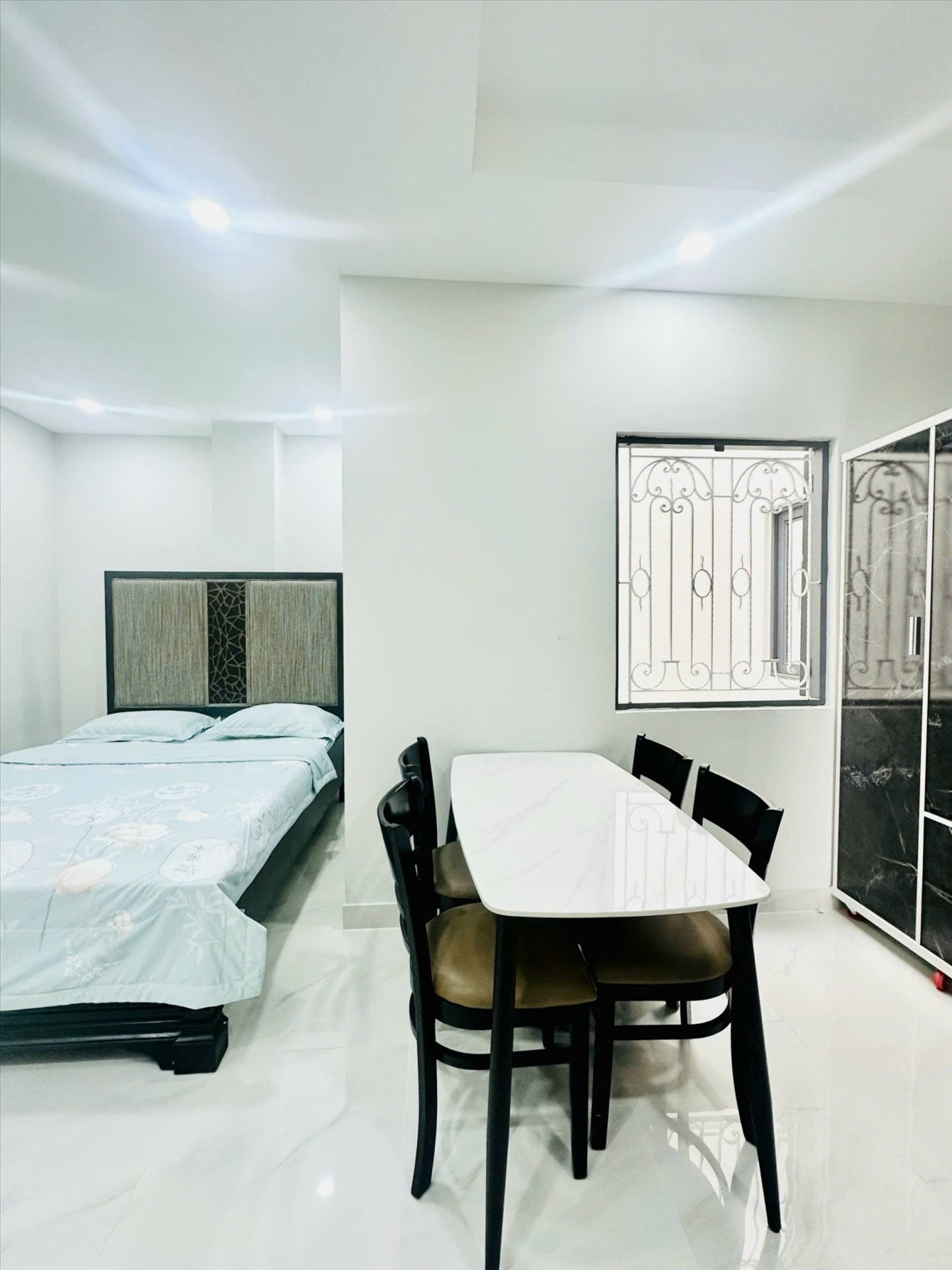 Phòng trọ Studio 30m2 tại Diamond House Bạch Đằng - Bình Thạnh - Phòng ngủ