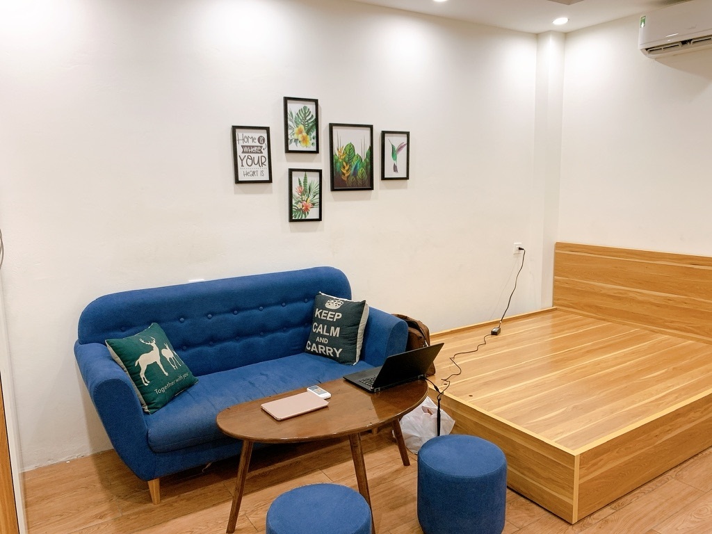 Phòng trọ Studio 25m2 tại AT Home Giang Văn Minh - Ba Đình - Phòng ngủ