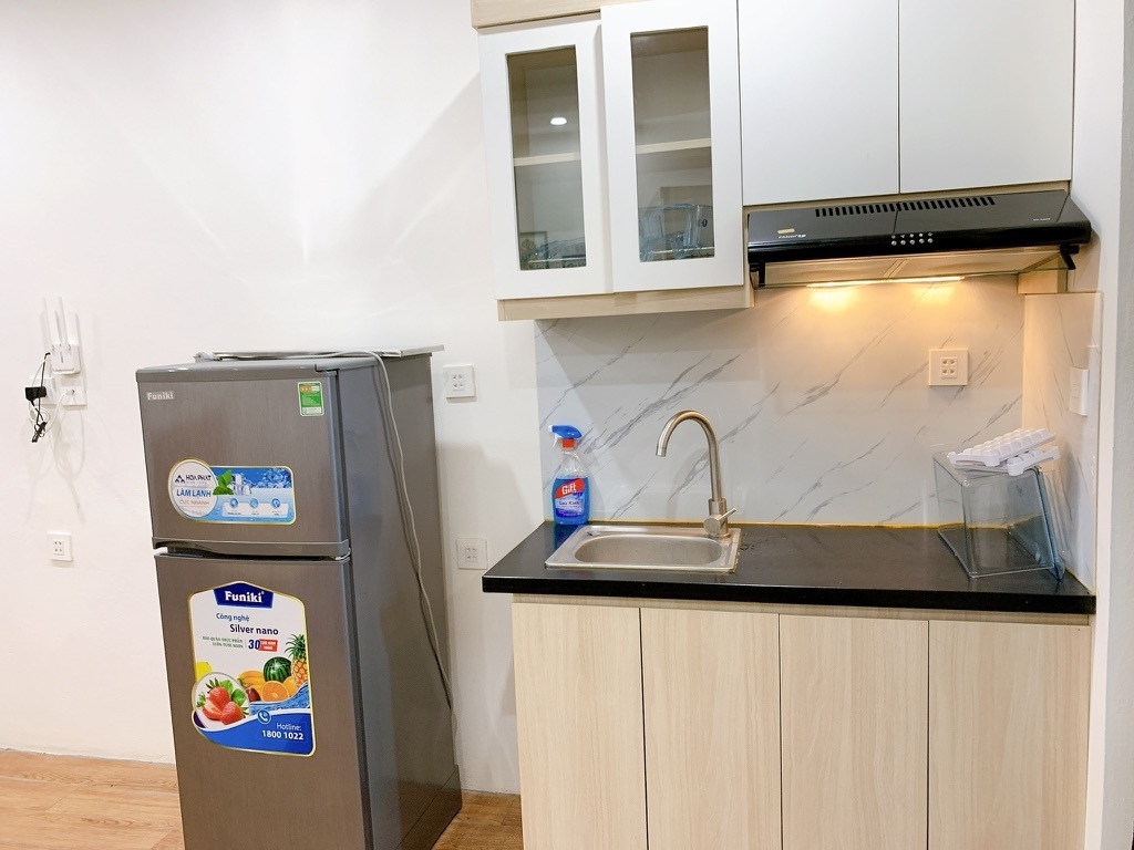 Phòng trọ Studio 25m2 tại AT Home Giang Văn Minh - Ba Đình - Phòng bếp