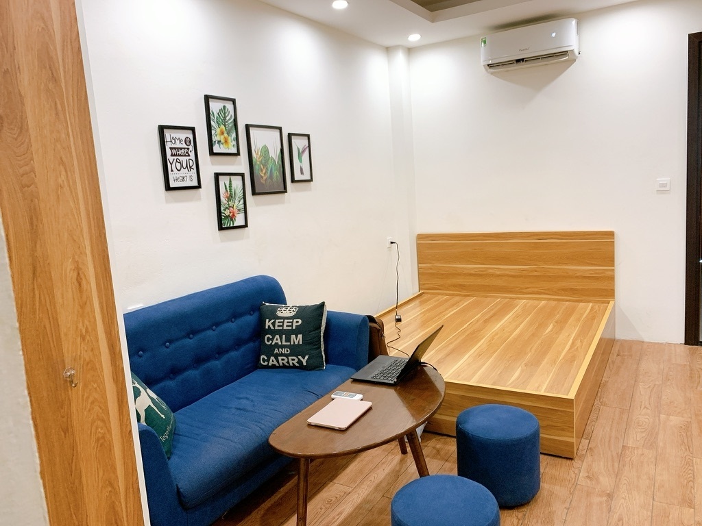 Phòng trọ Studio 25m2 tại AT Home Giang Văn Minh - Ba Đình - Phòng ngủ