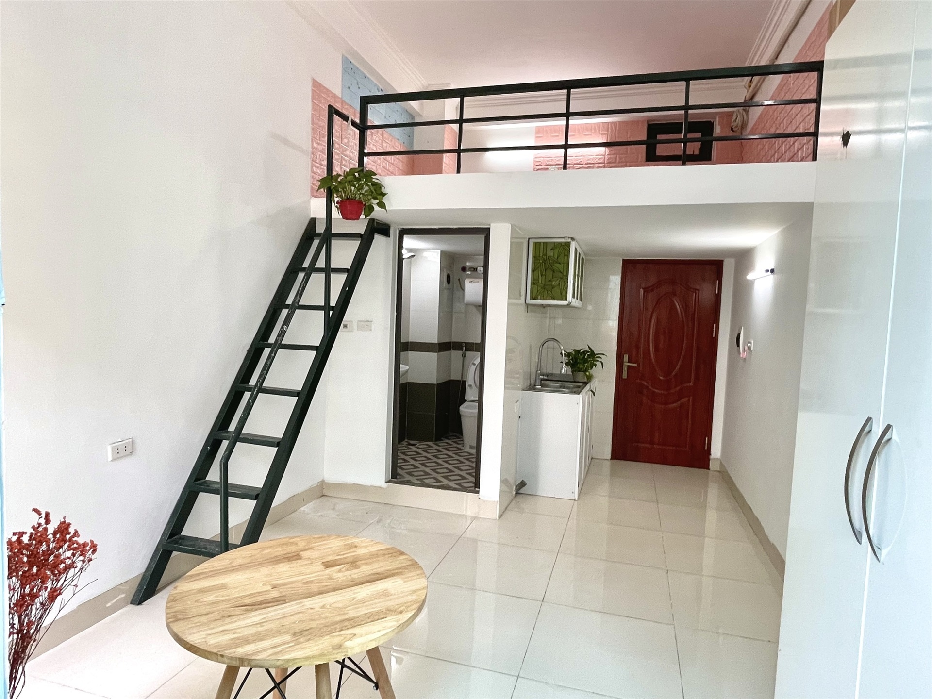 Phòng trọ Duplex 20m2 tại Suha Home Trần Thái Tông - Cầu Giấy - Phòng ngủ