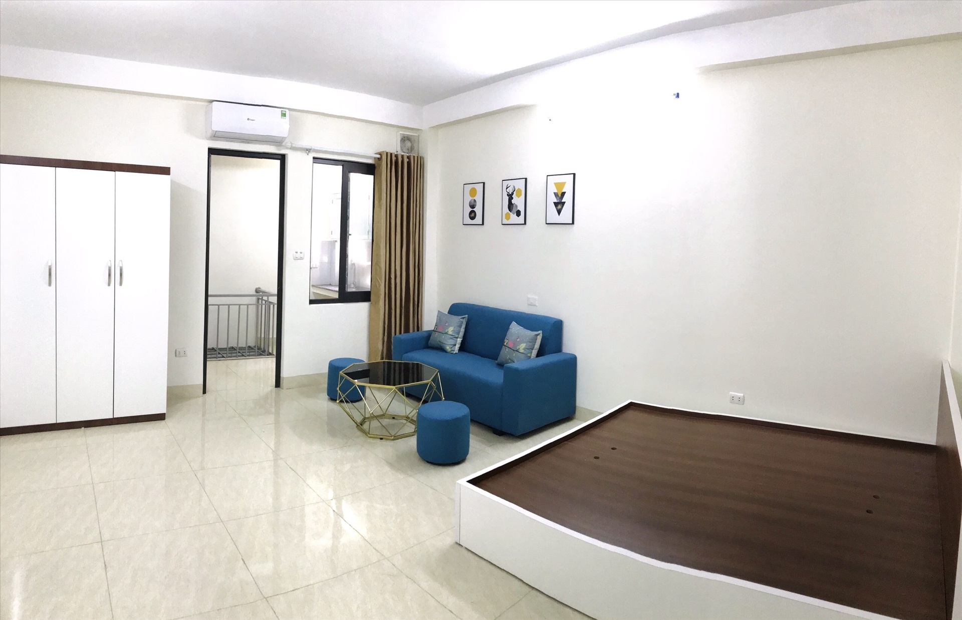 Phòng trọ 1 Phòng ngủ 30m2 tại TT House 1 Dịch Vọng Hậu - Cầu Giấy - Phòng khách