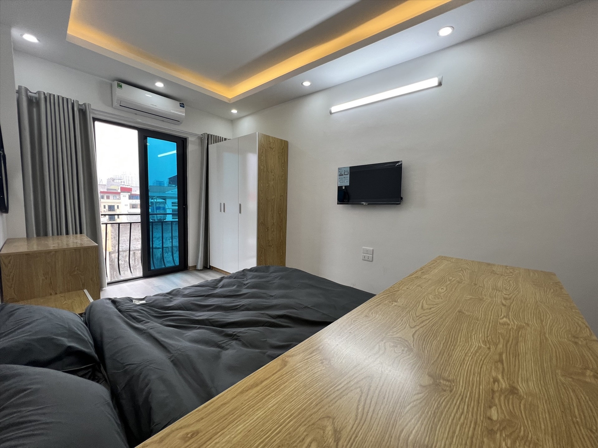 Phòng trọ Studio 30m2 tại AT Home Hồ Tùng Mậu - Cầu Giấy - Phòng ngủ