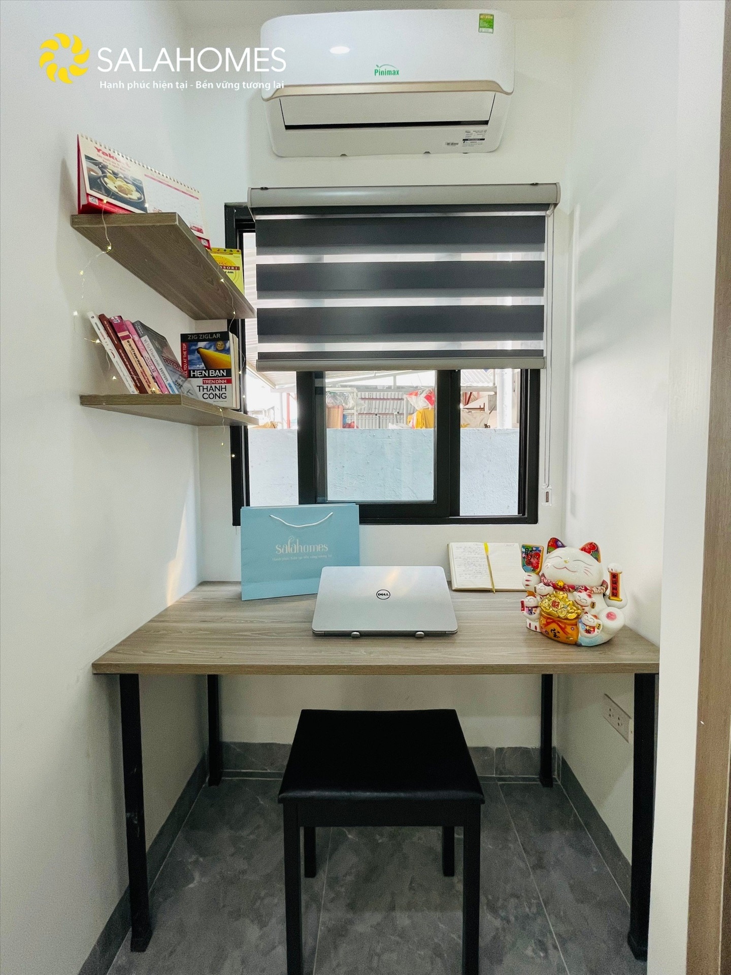 Phòng trọ 1 Phòng ngủ 40m2 tại Salahomes Pháo Đài Láng - Đống Đa - Góc làm việc