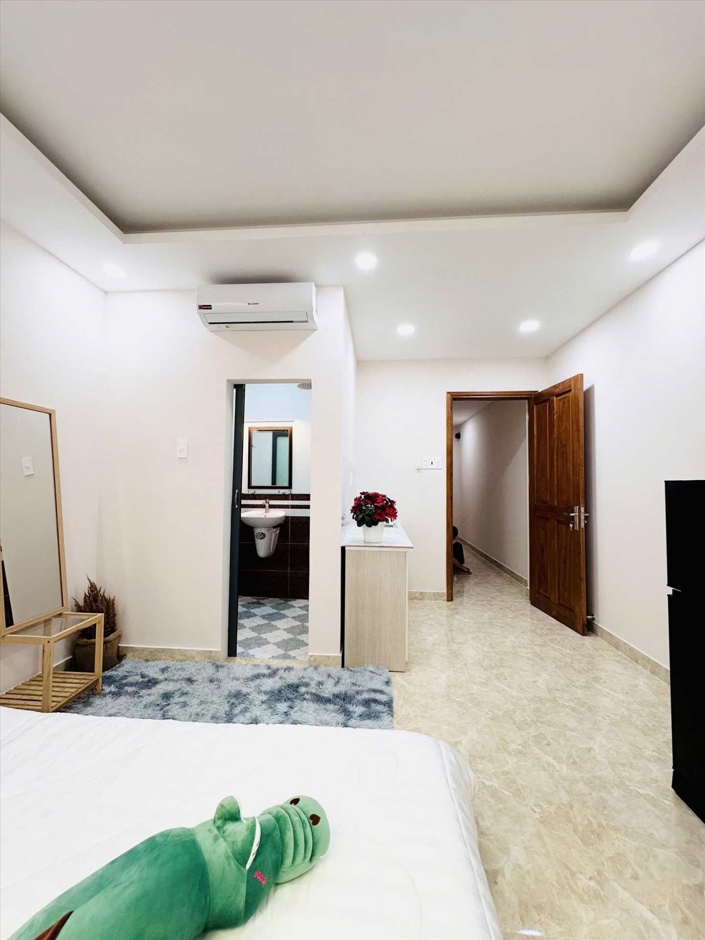 Phòng trọ Studio 25m2 tại Diamond House Nơ Trang Long - Bình Thạnh - Phòng ngủ
