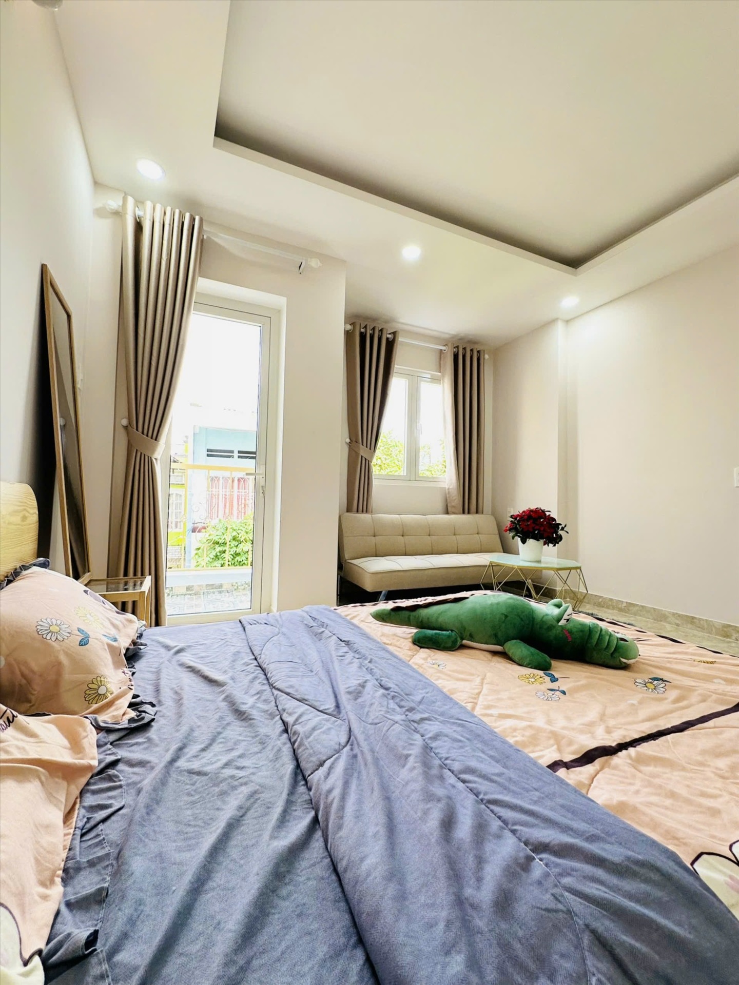Phòng trọ Studio 30m2 tại Diamond House Nơ Trang Long - Bình Thạnh - Phòng ngủ