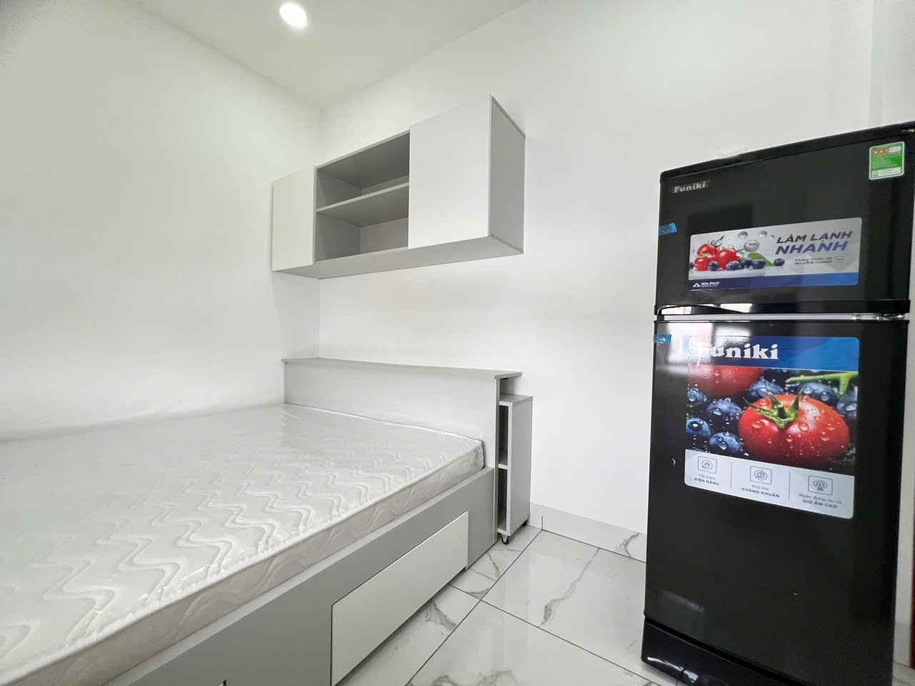 Phòng trọ Studio 25m2 tại SM House Võ Hành Trang - Tân Bình - Phòng ngủ