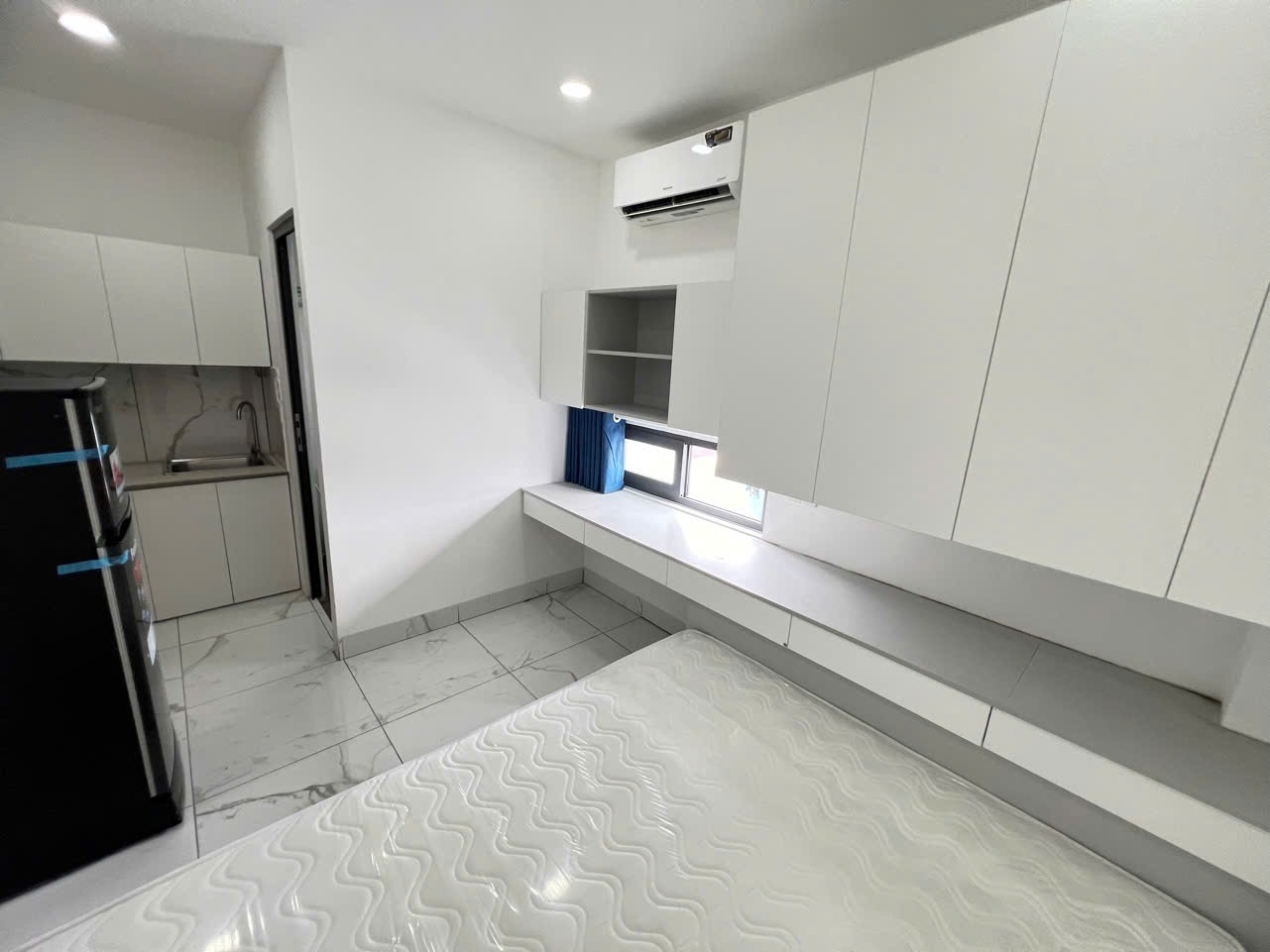 Phòng trọ Studio 25m2 tại SM House Võ Hành Trang - Tân Bình - Phòng ngủ