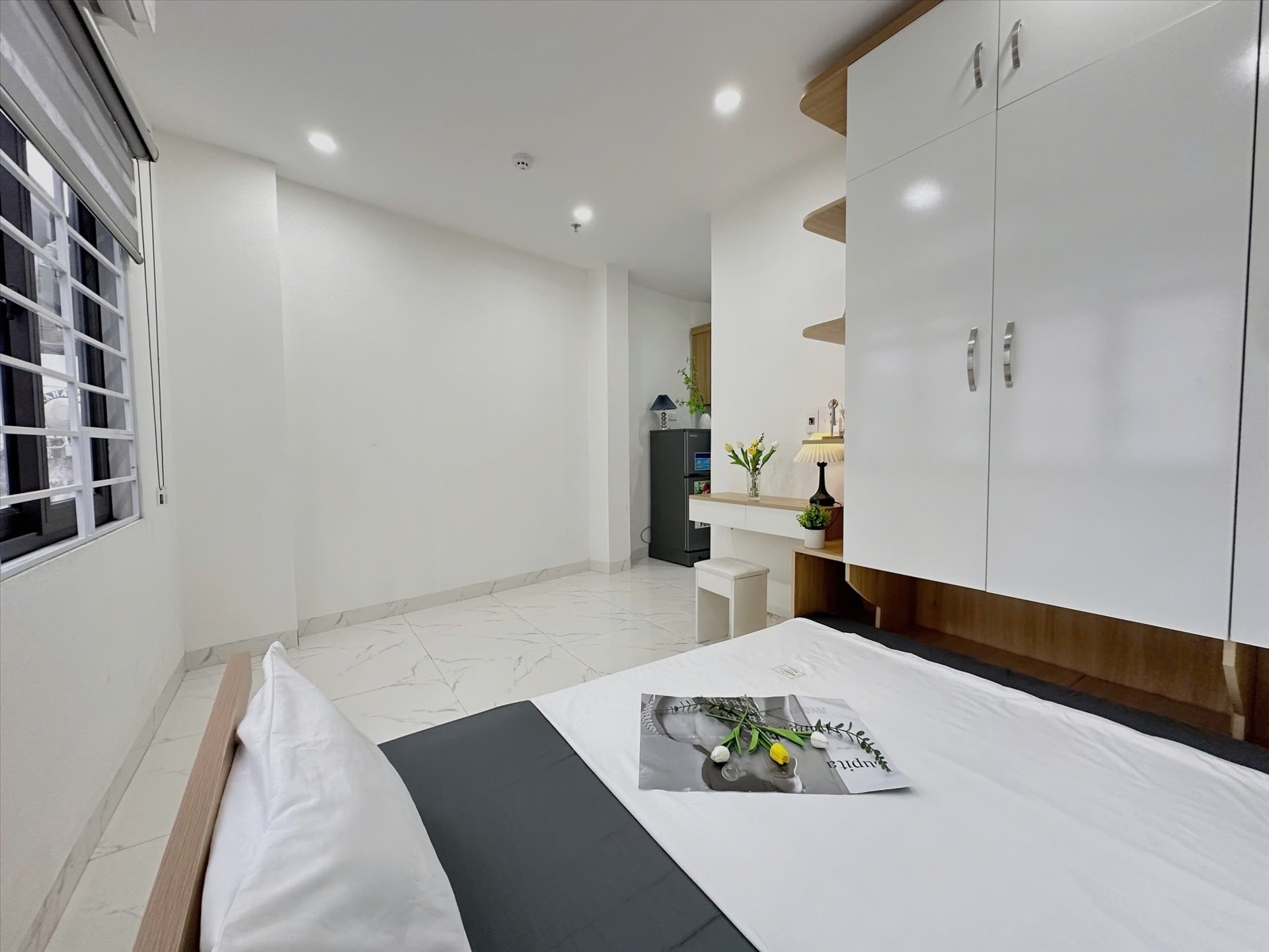 Phòng trọ Studio 25m2 tại MH House 1 Mỹ Đình - Nam Từ Liêm - Phòng ngủ