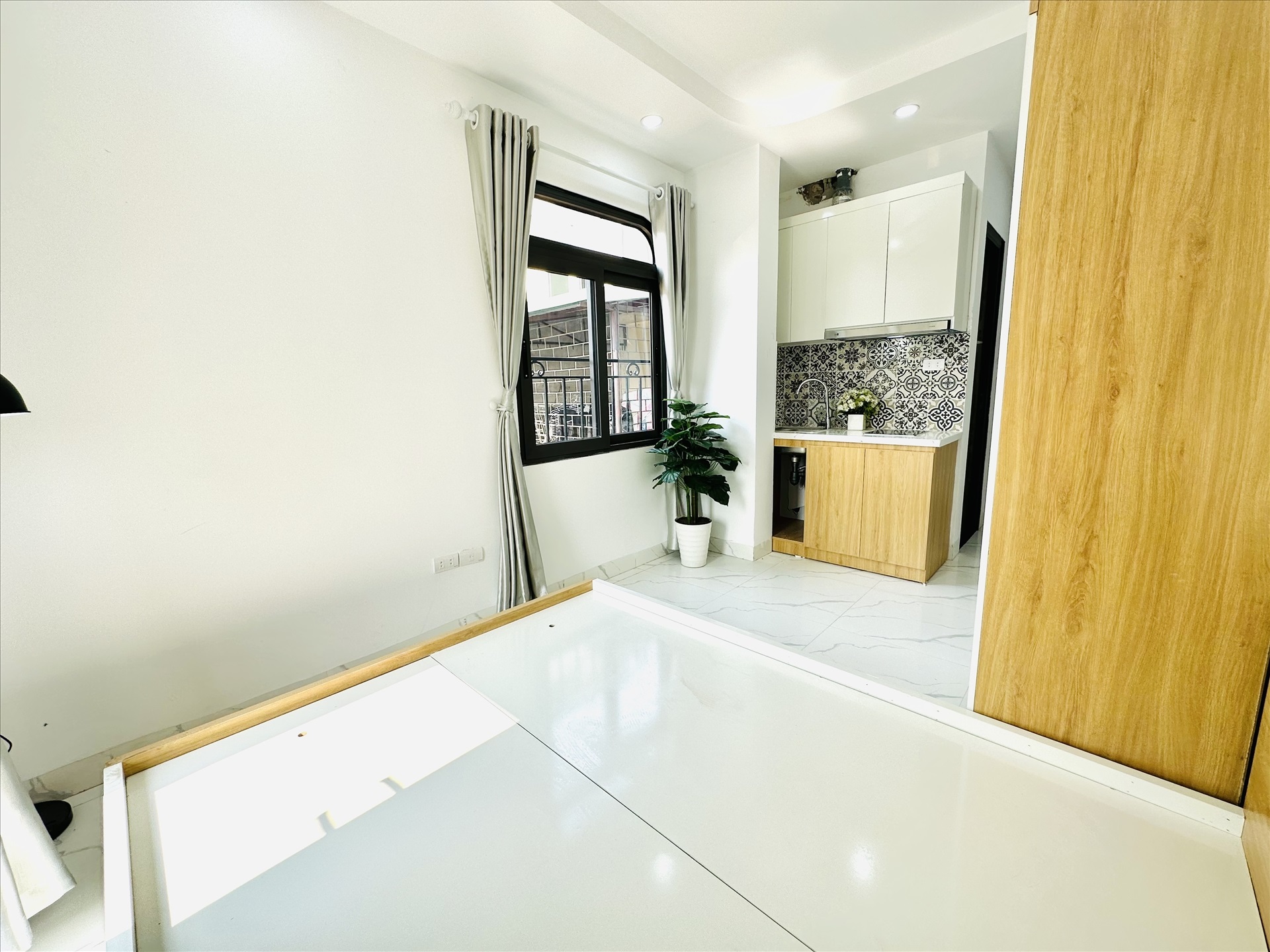Phòng trọ Studio 18m2 tại MVQ House 2 Hoàng Ngân - Cầu Giấy - Phòng bếp