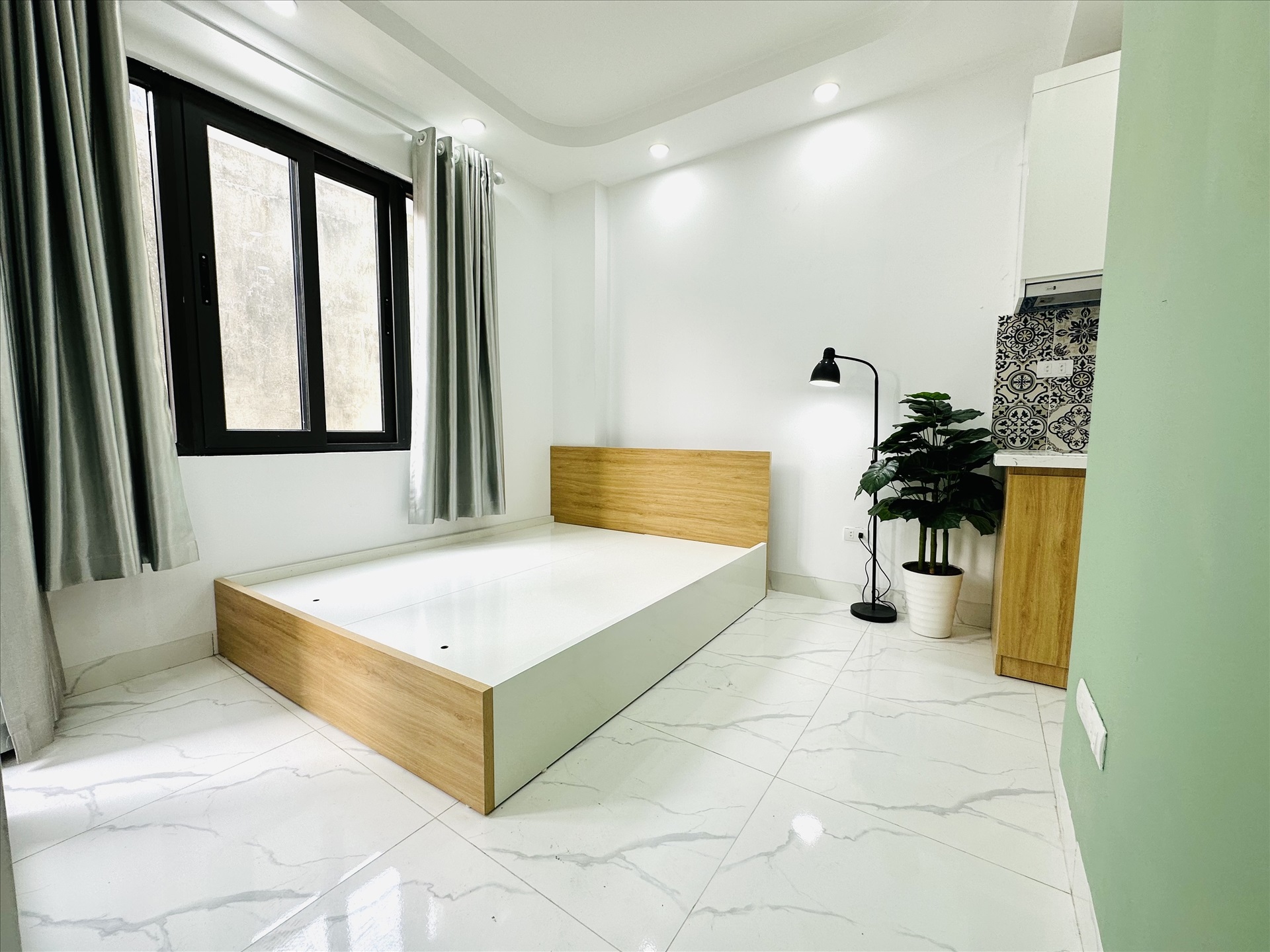 Phòng trọ Studio 18m2 tại MVQ House 2 Hoàng Ngân - Cầu Giấy - Phòng ngủ