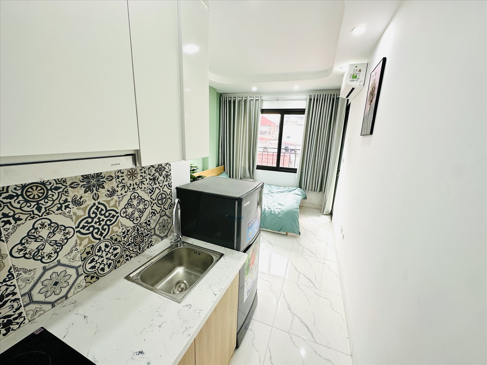 Phòng trọ Studio 18m2 tại MVQ House 2 Hoàng Ngân - Cầu Giấy - Phòng bếp