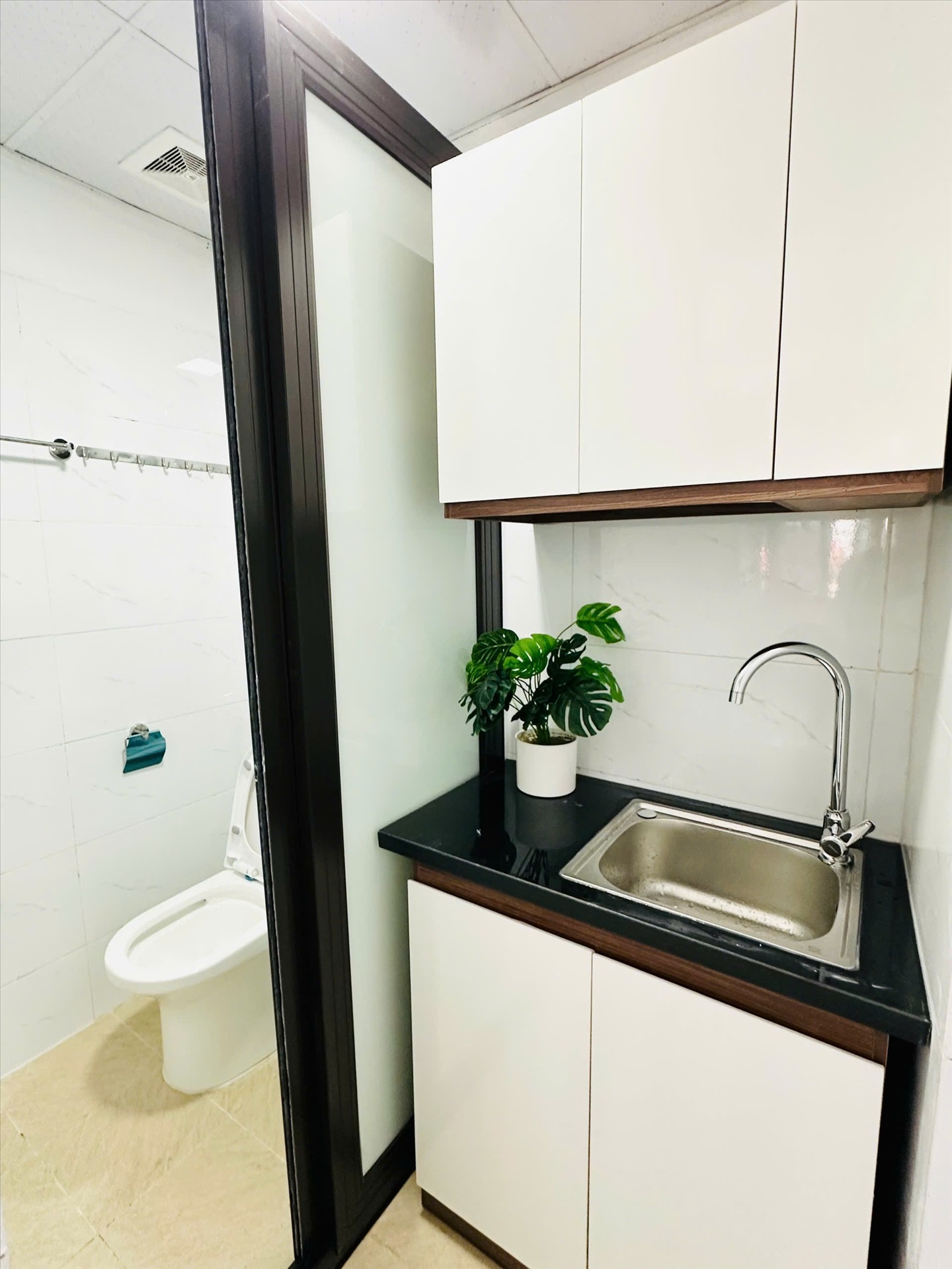 Phòng trọ Duplex 22m2 tại 4PS Housing Đại Linh - Nam Từ Liêm - Phòng bếp