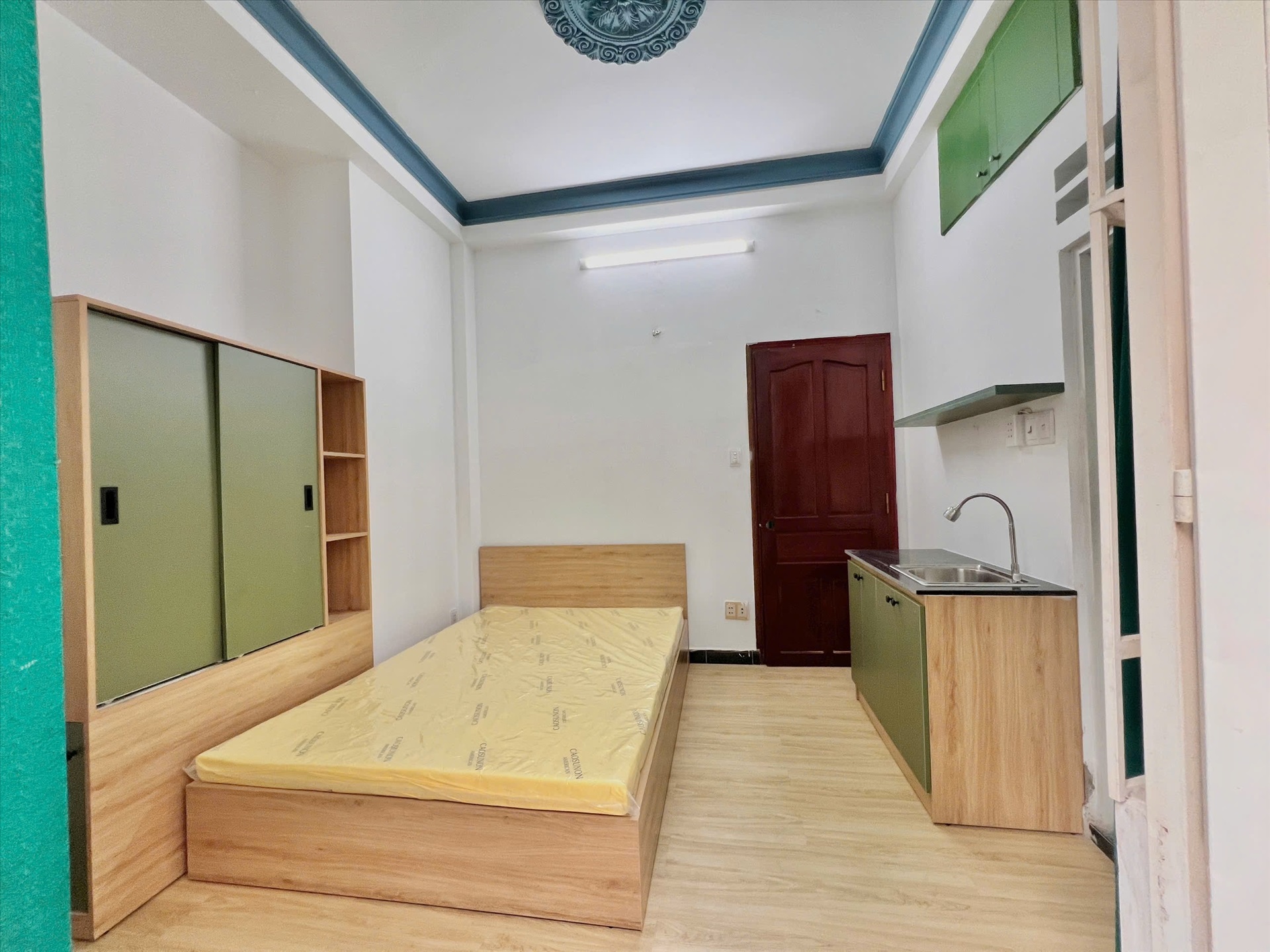 Phòng trọ Studio 25m2 tại AT House Phùng Văn Cung - Phú Nhuận - Phòng ngủ