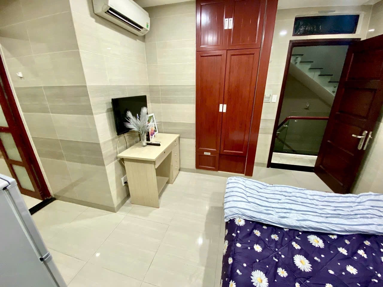 Phòng trọ Studio 28m2 tại CD House Đoàn Thị Điểm - Phú Nhuận - Phòng ngủ
