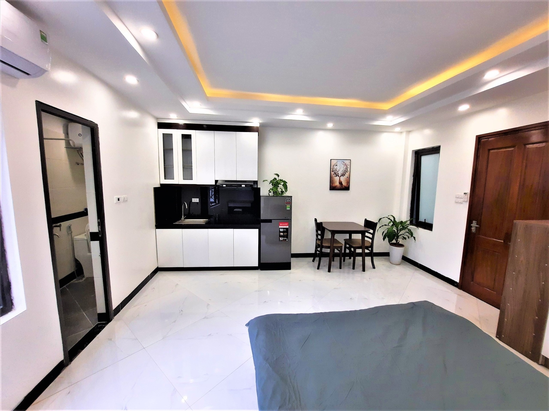 Phòng trọ Studio 35m2 tại Salahomes Tô Vĩnh Diện - Thanh Xuân - Phòng bếp