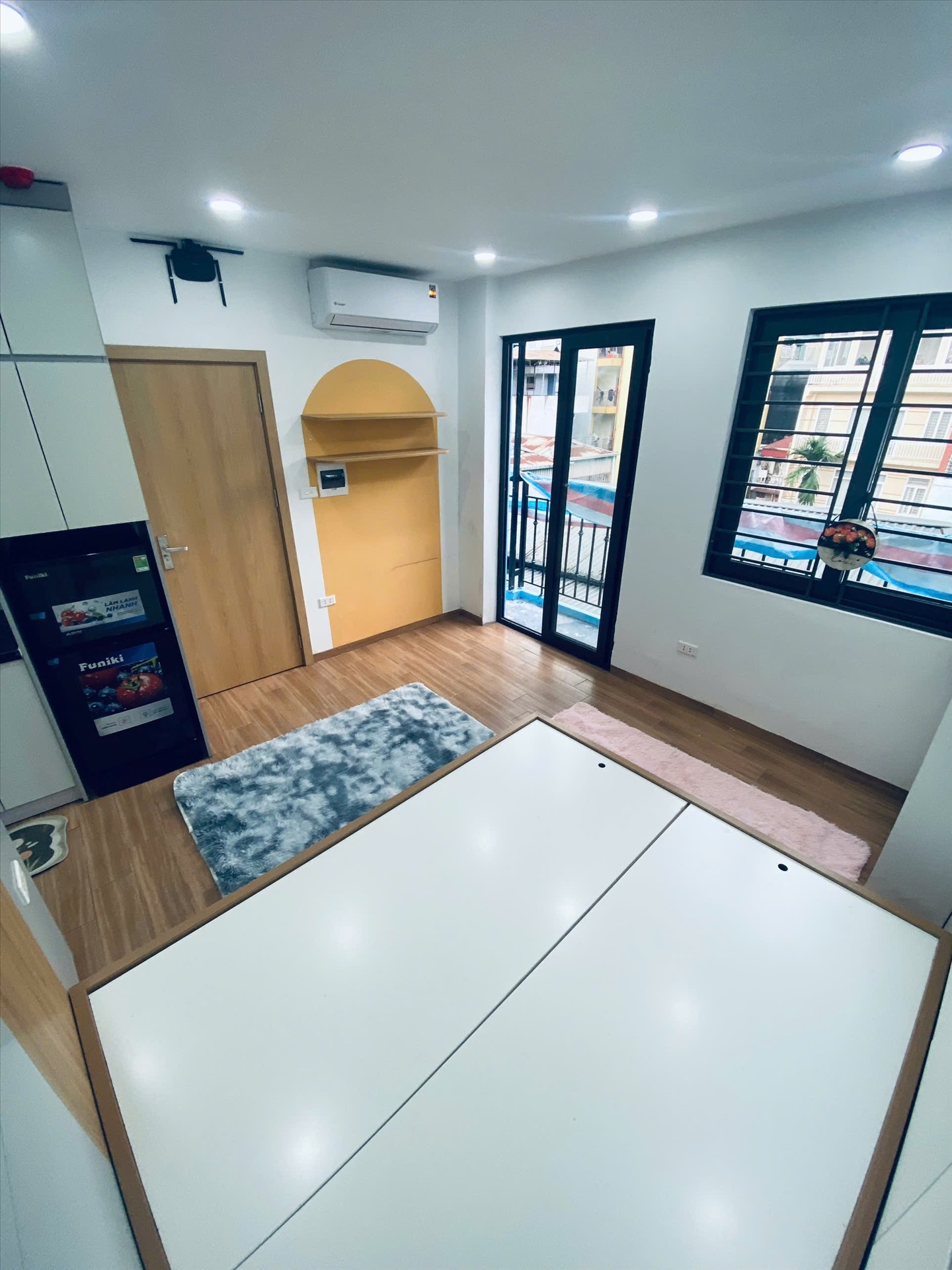 Phòng trọ Studio 30m2 tại VVH House Pháo Đài Láng - Đống Đa - Phòng ngủ