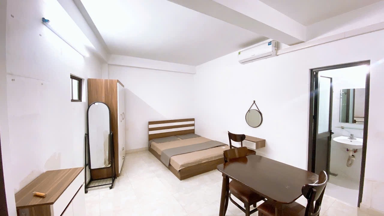 Phòng trọ Studio 25m2 tại QHOME Quan Nhân - Thanh Xuân - Phòng ngủ