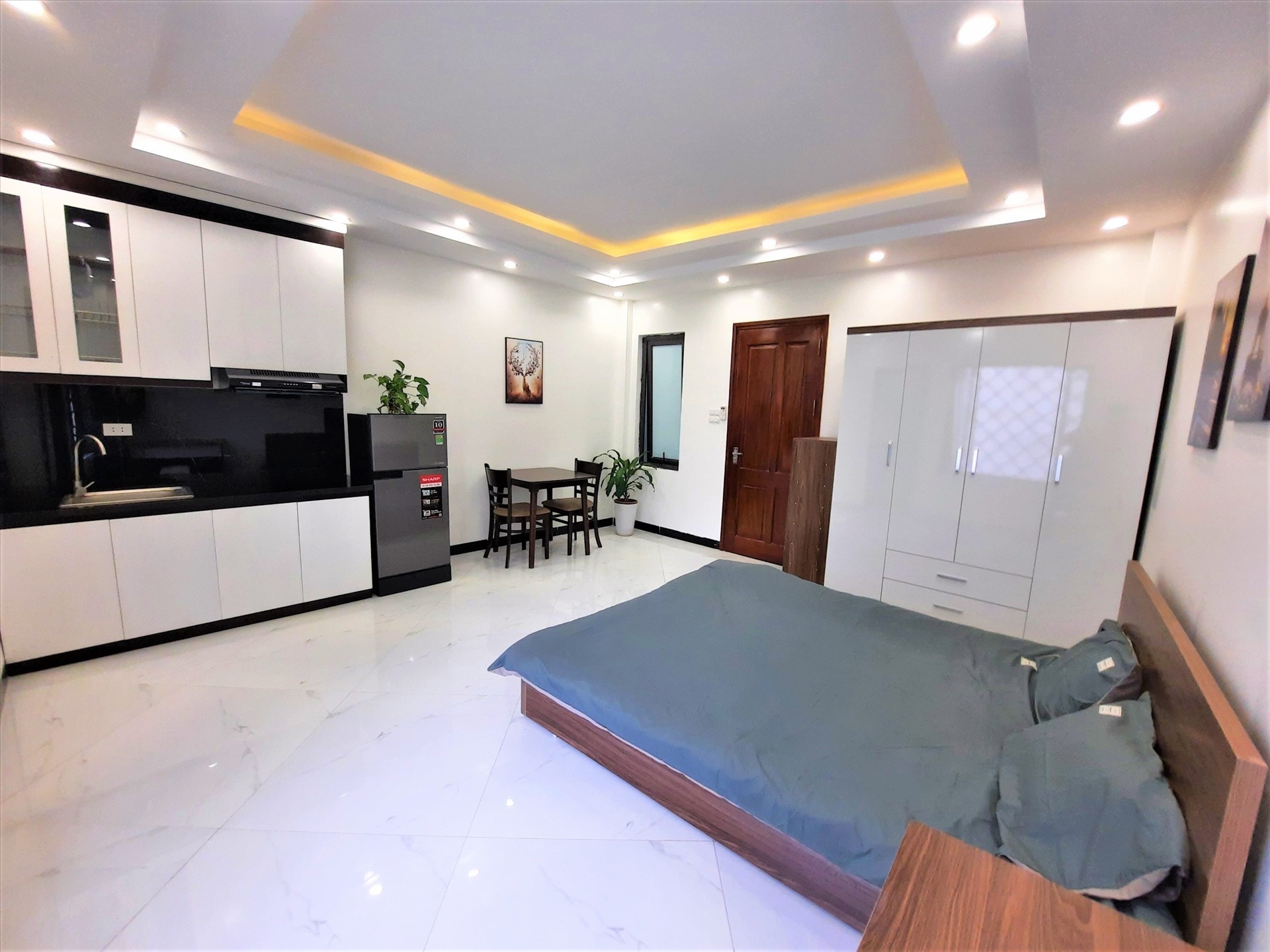 Phòng trọ Studio 35m2 tại Salahomes Tô Vĩnh Diện - Thanh Xuân - Phòng bếp