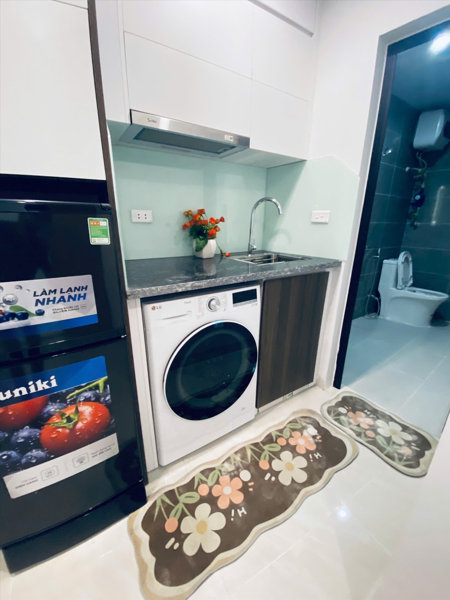 Phòng trọ Studio 28m2 tại VVH House Cự Lộc - Thanh Xuân - Phòng bếp