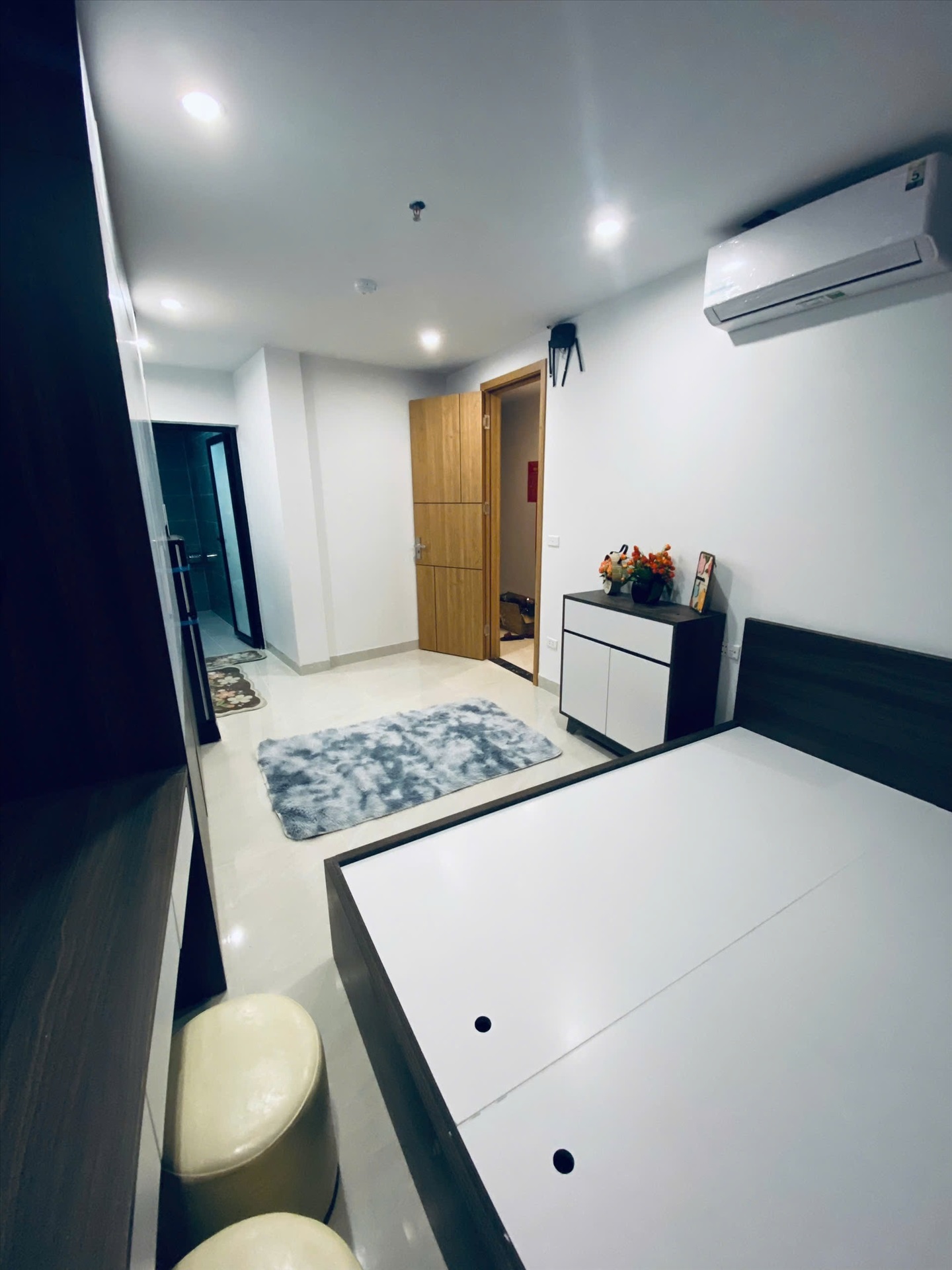 Phòng trọ Studio 28m2 tại VVH House Cự Lộc - Thanh Xuân - Phòng ngủ