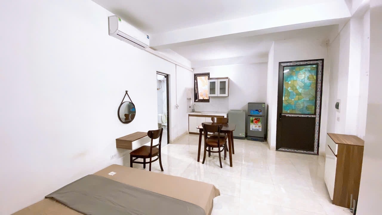 Phòng trọ Studio 25m2 tại QHOME Quan Nhân - Thanh Xuân - Phòng ngủ