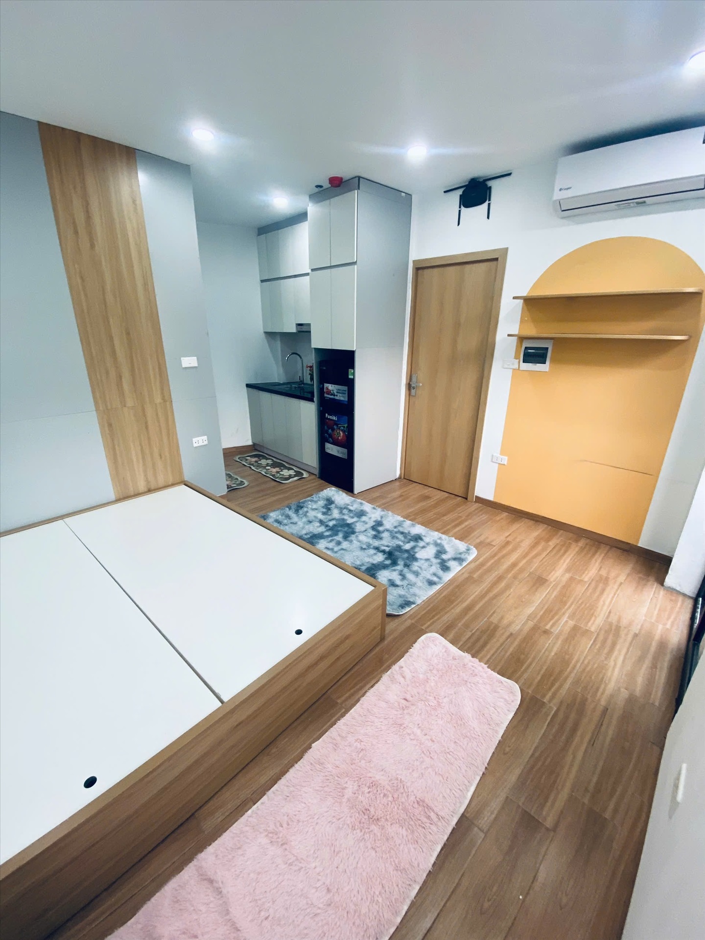Phòng trọ Studio 30m2 tại VVH House Pháo Đài Láng - Đống Đa - Phòng ngủ