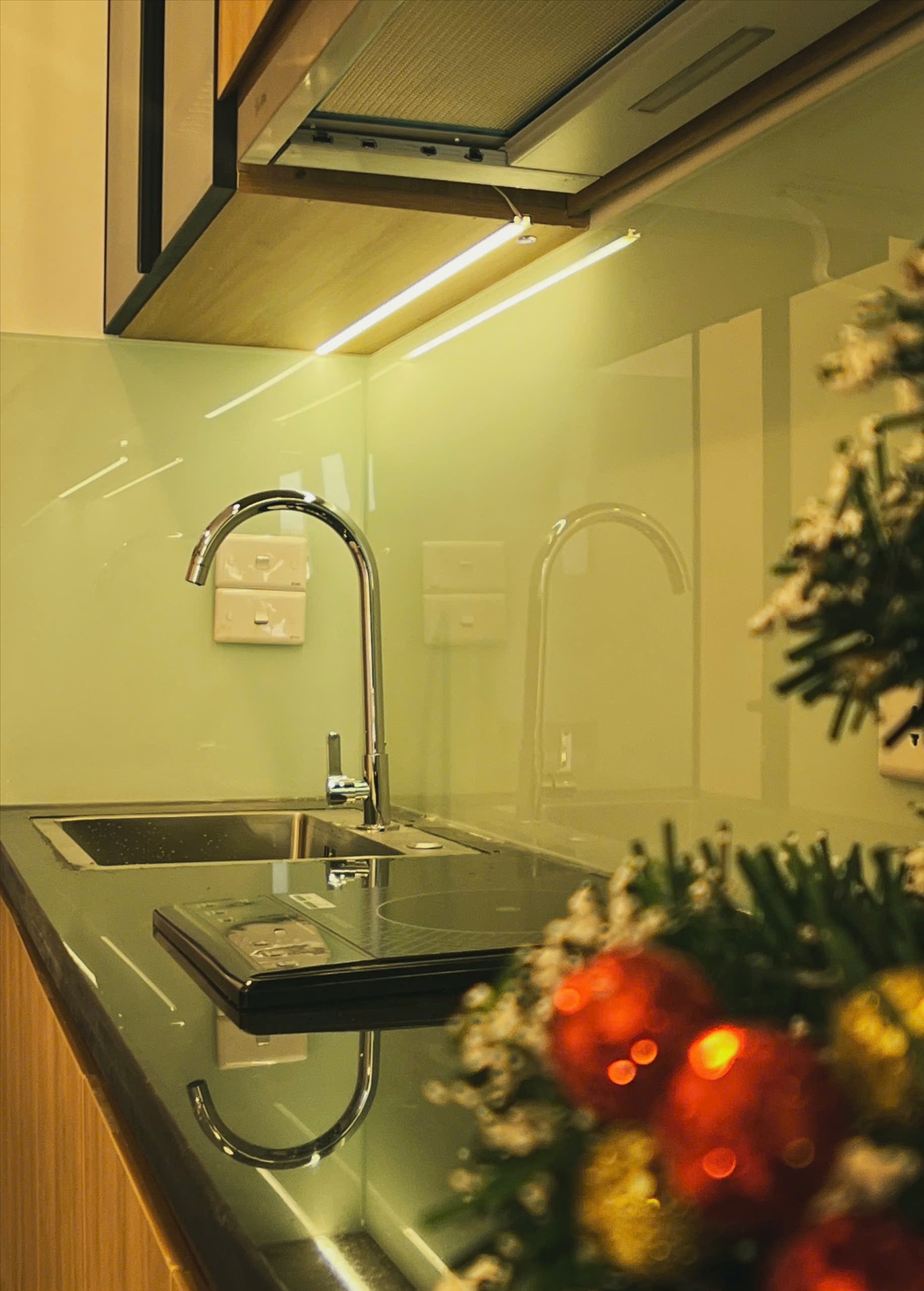Phòng trọ Studio 28m2 tại VVH House Kim Giang - Hoàng Mai - Phòng bếp