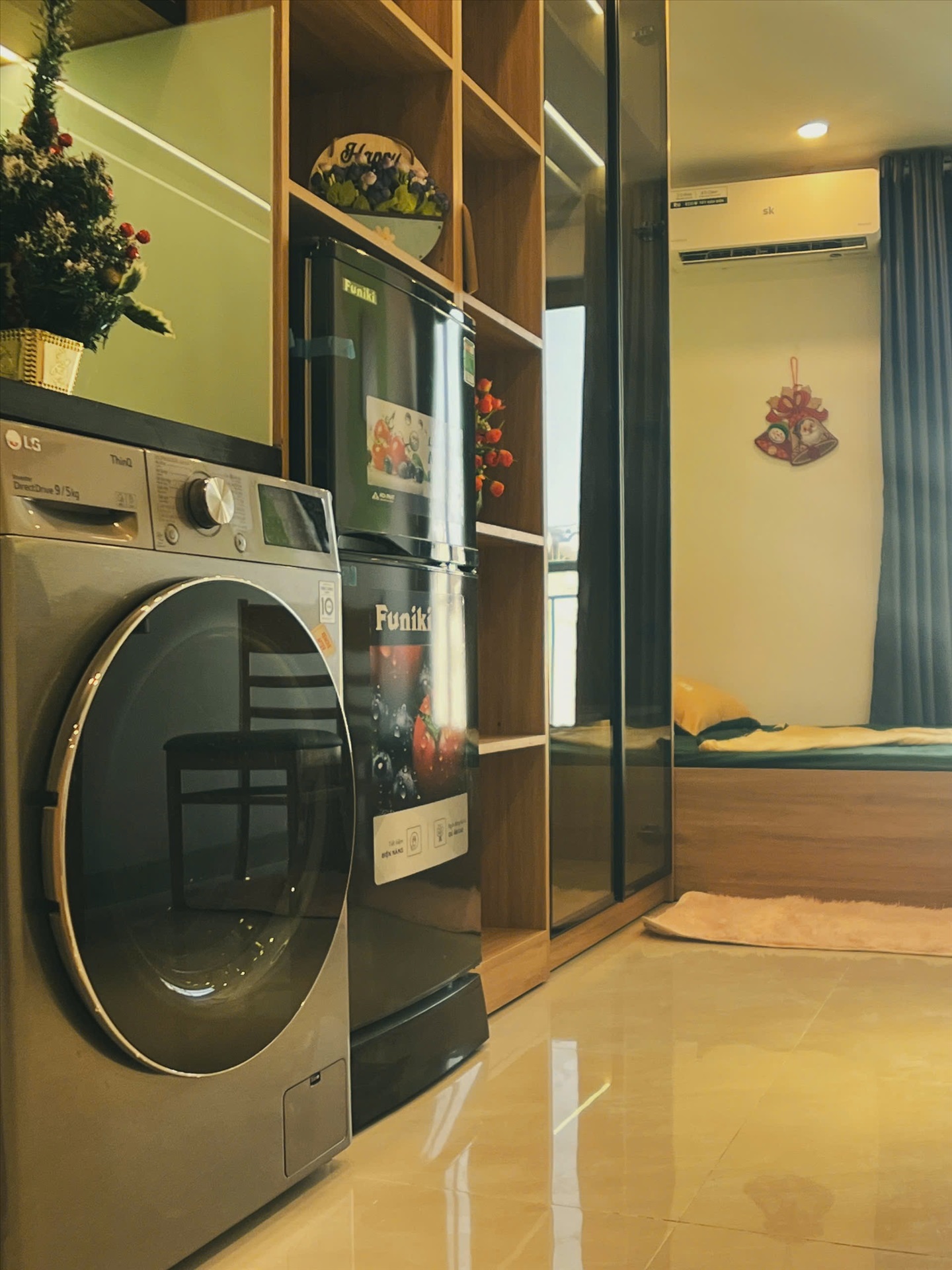Phòng trọ Studio 28m2 tại VVH House Kim Giang - Hoàng Mai - Phòng bếp