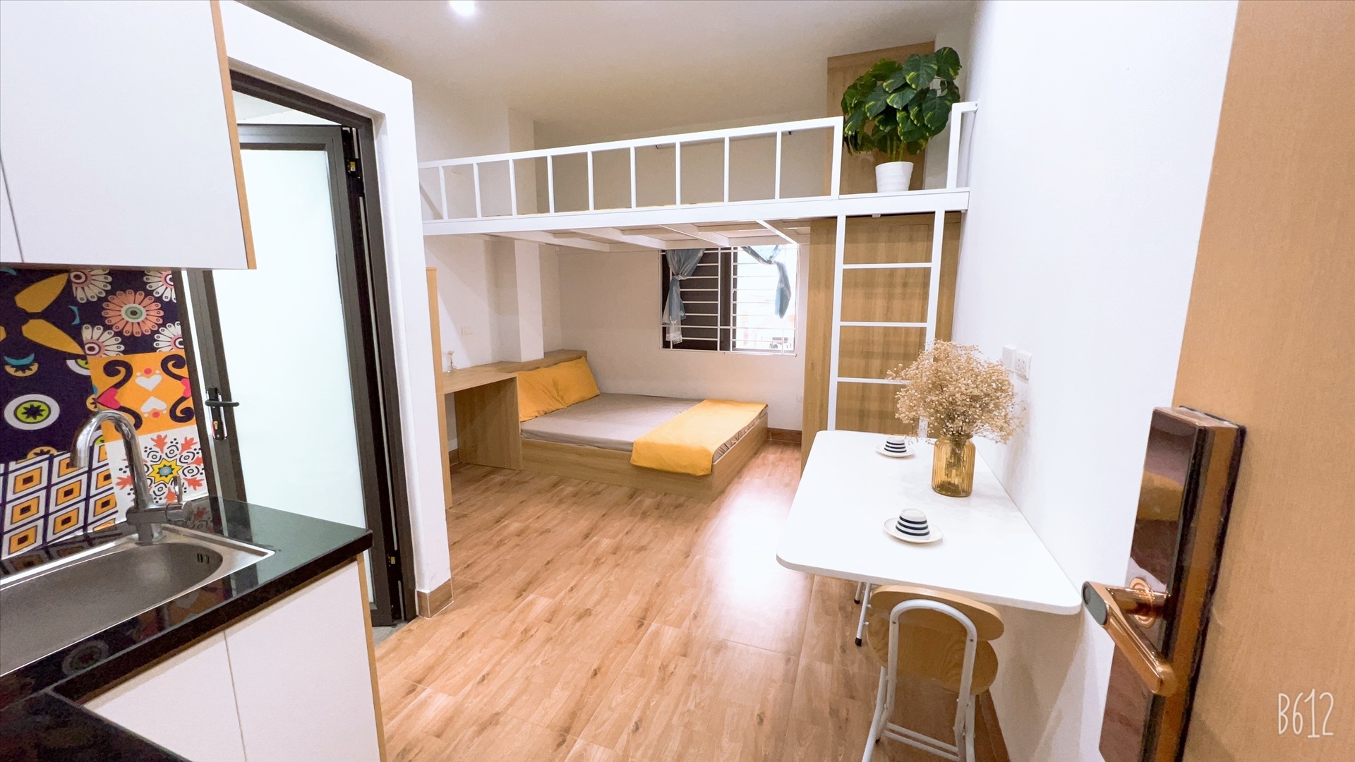 Phòng trọ Duplex 25m2 tại QHOME Quan Nhân - Thanh Xuân - Phòng ngủ