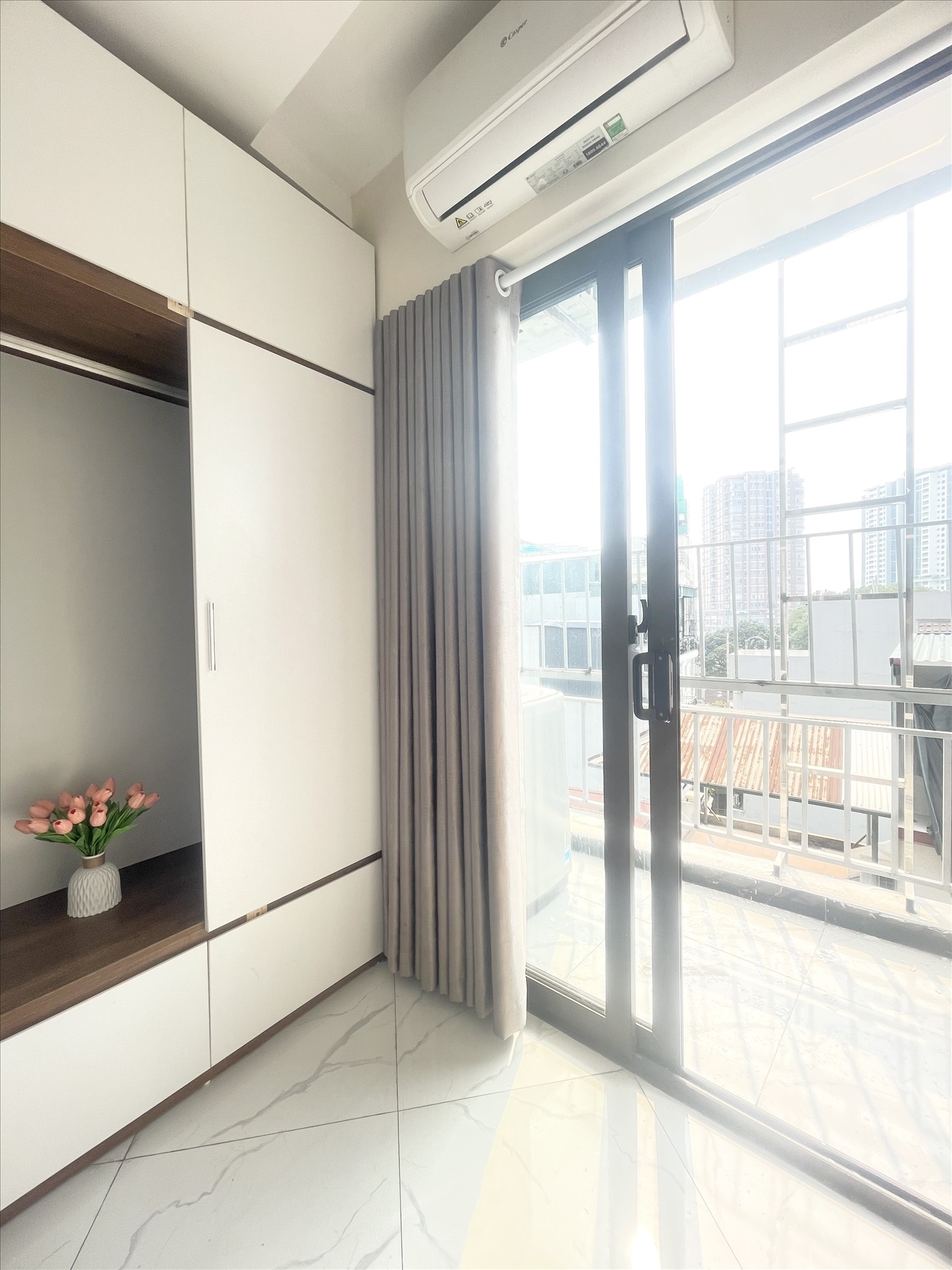 Phòng trọ Studio 25m2 tại Friends Team Khương Đình - Thanh Xuân - Ban công